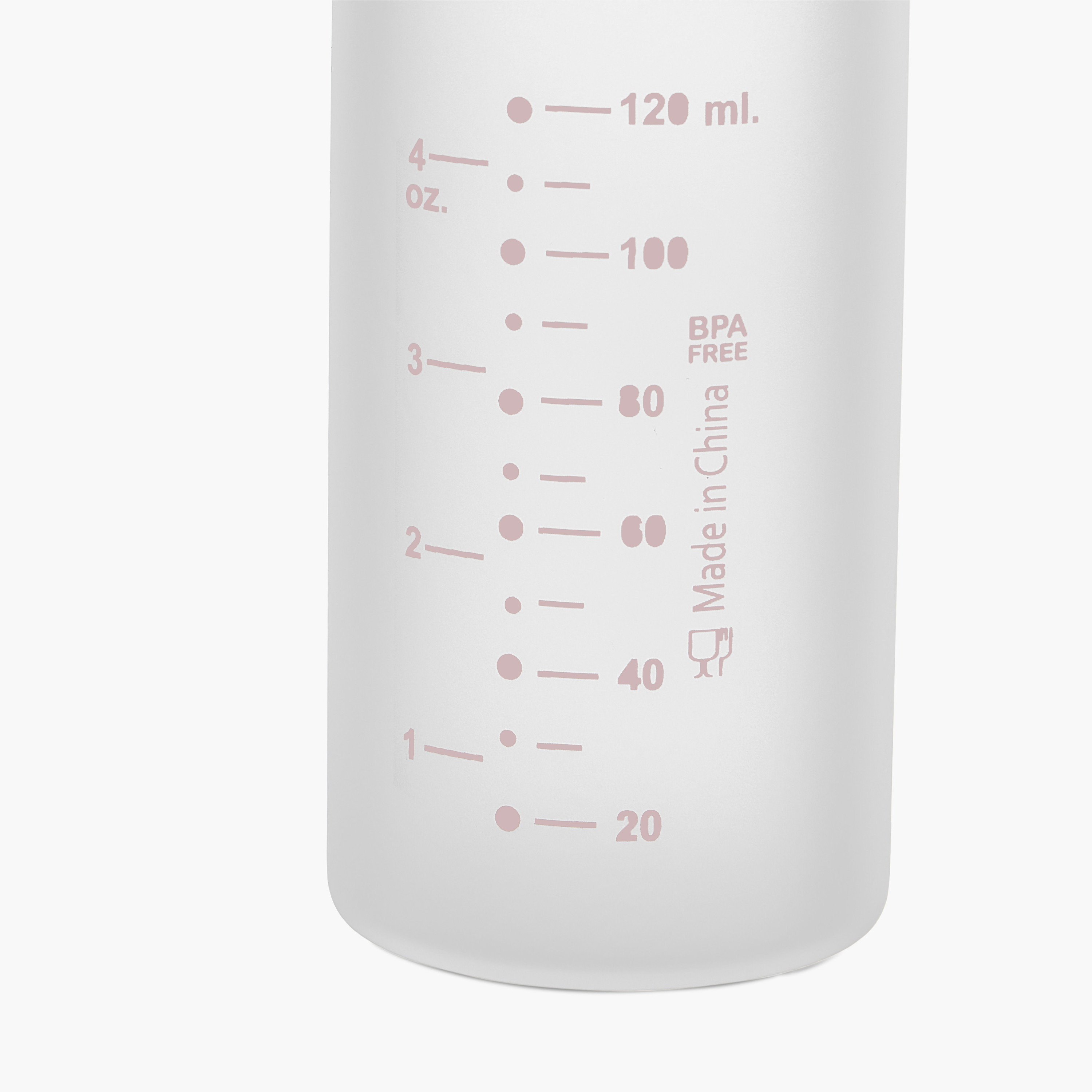 Giggles Printed Glass Feeding Bottle with Cap - 120 ml-baby-feeding-feedingbottles-bottlesandteats-image-6