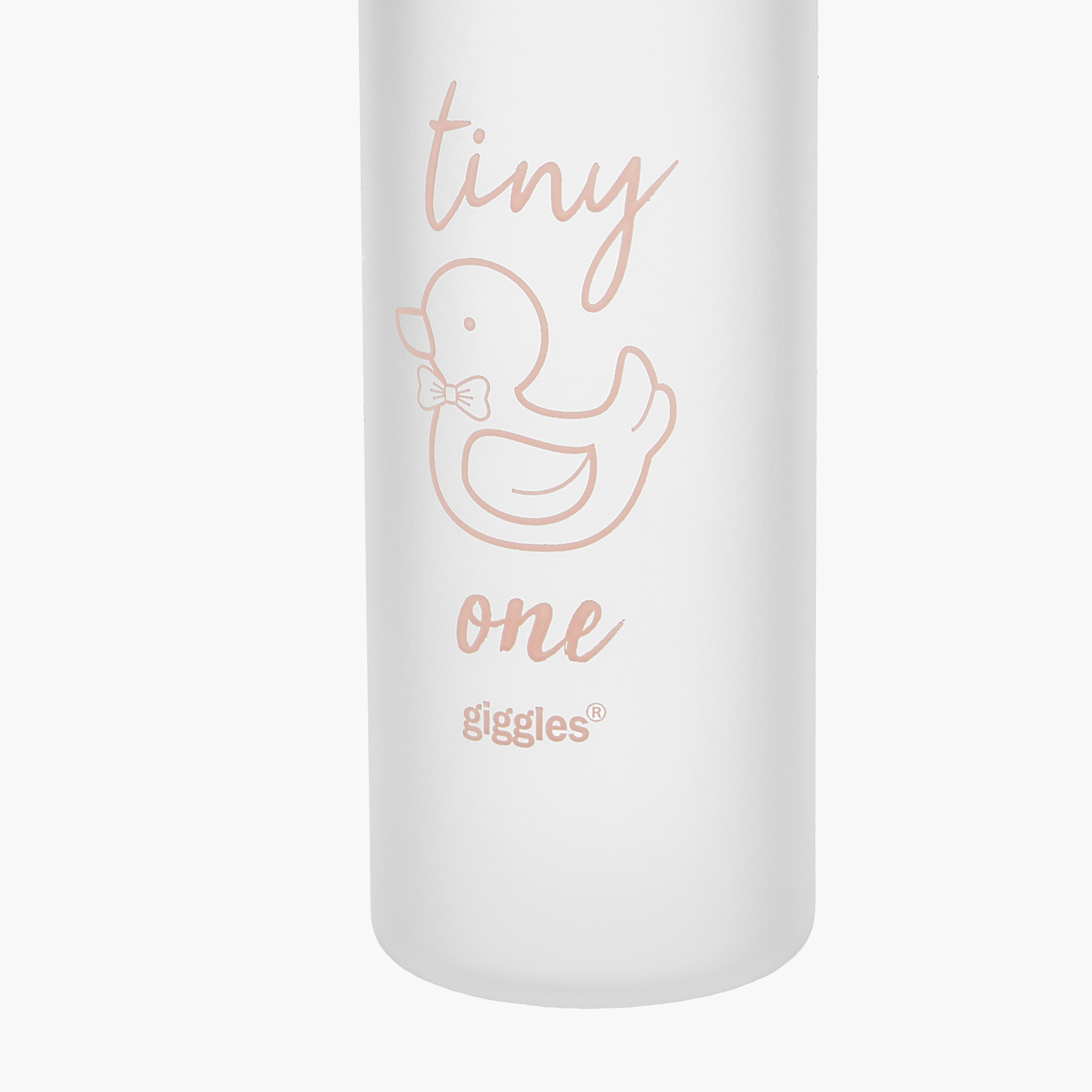 Giggles Ducky Love Print Glass Feeding Bottle - 240 ml-baby-feeding-feedingbottles-bottlesandteats-image-5