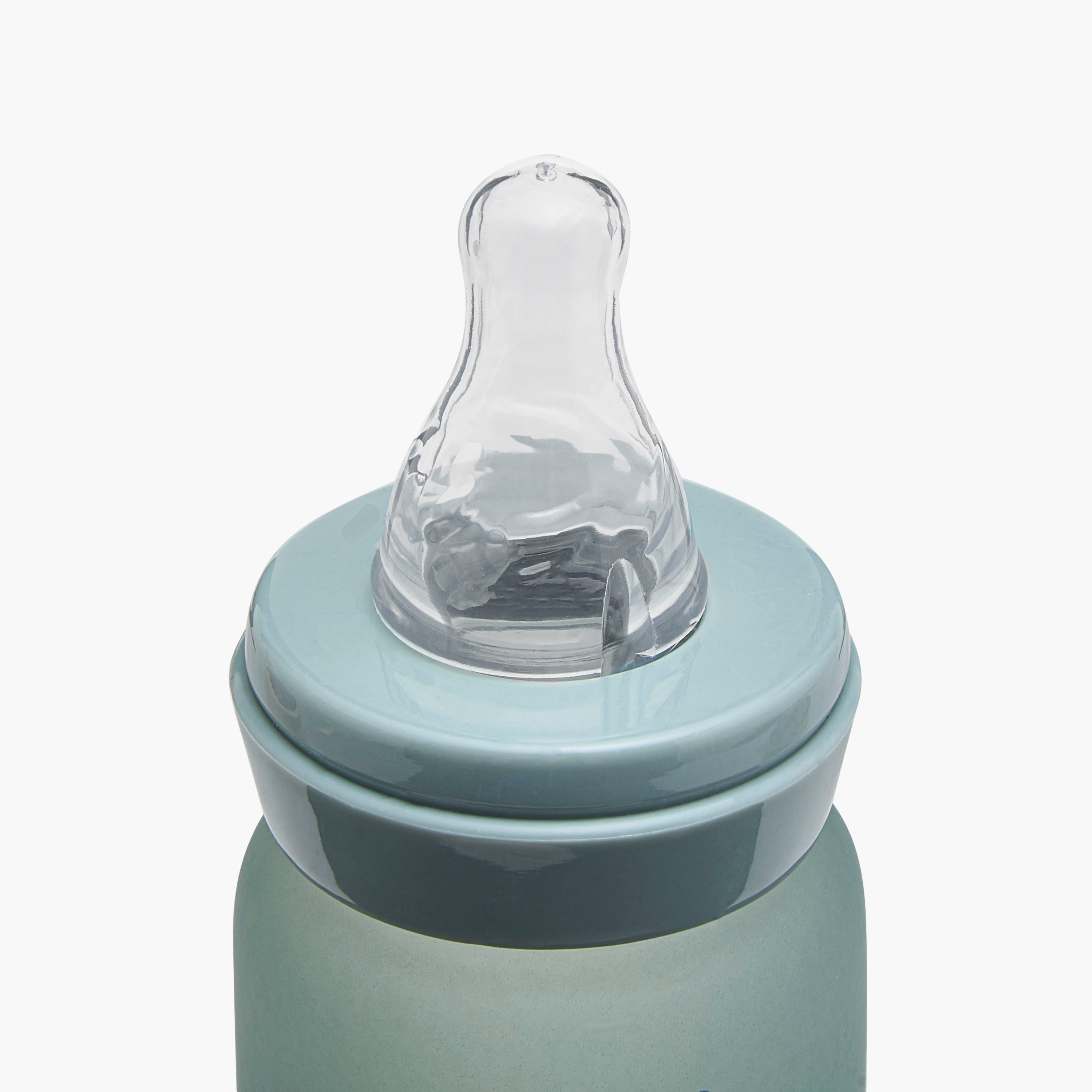 Giggles Printed Glass Feeding Bottle with Cap - 50 ml-baby-feeding-feedingbottles-bottlesandteats-image-4