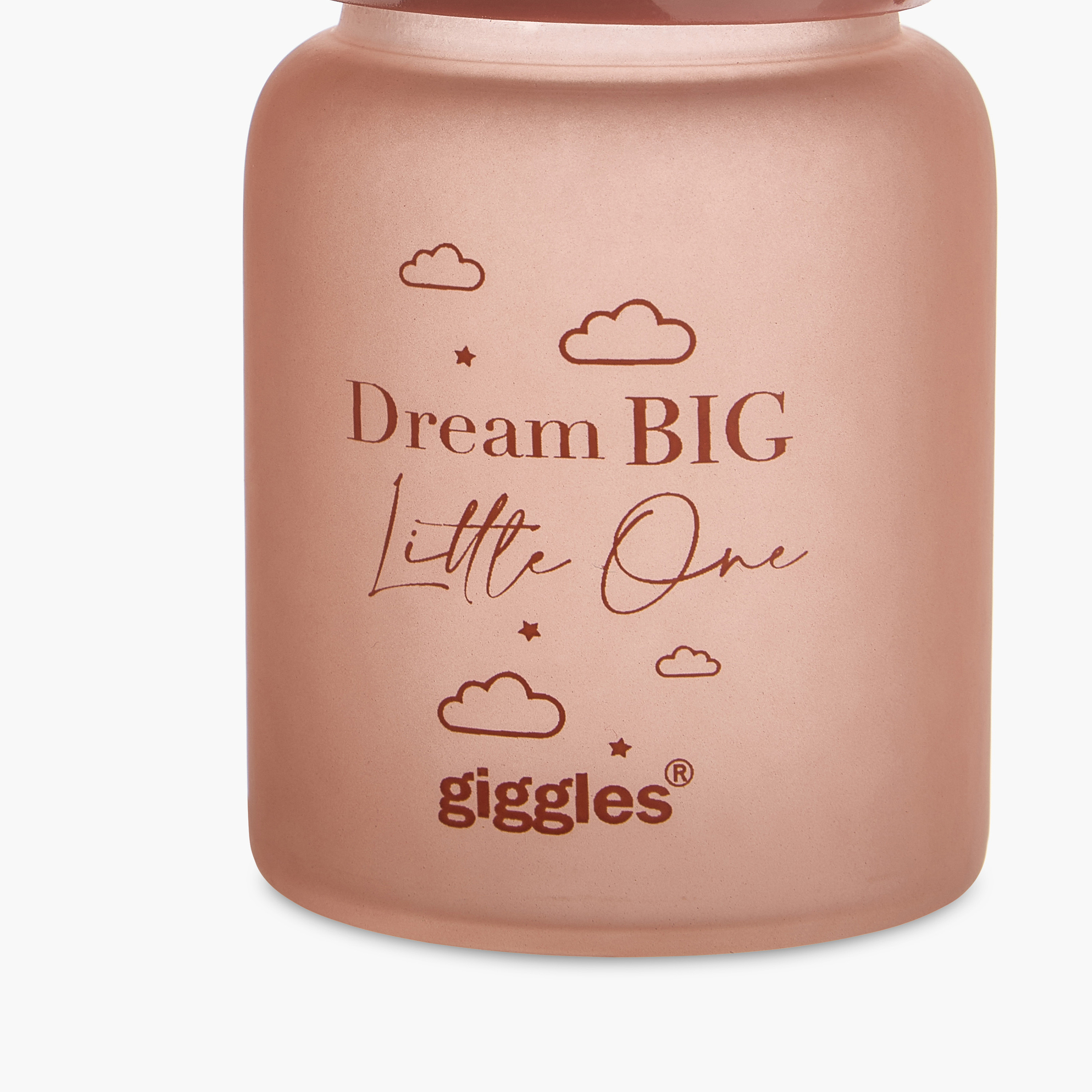 Giggles Printed Glass Feeding Bottle with Cap - 50 ml-baby-feeding-feedingbottles-bottlesandteats-image-5
