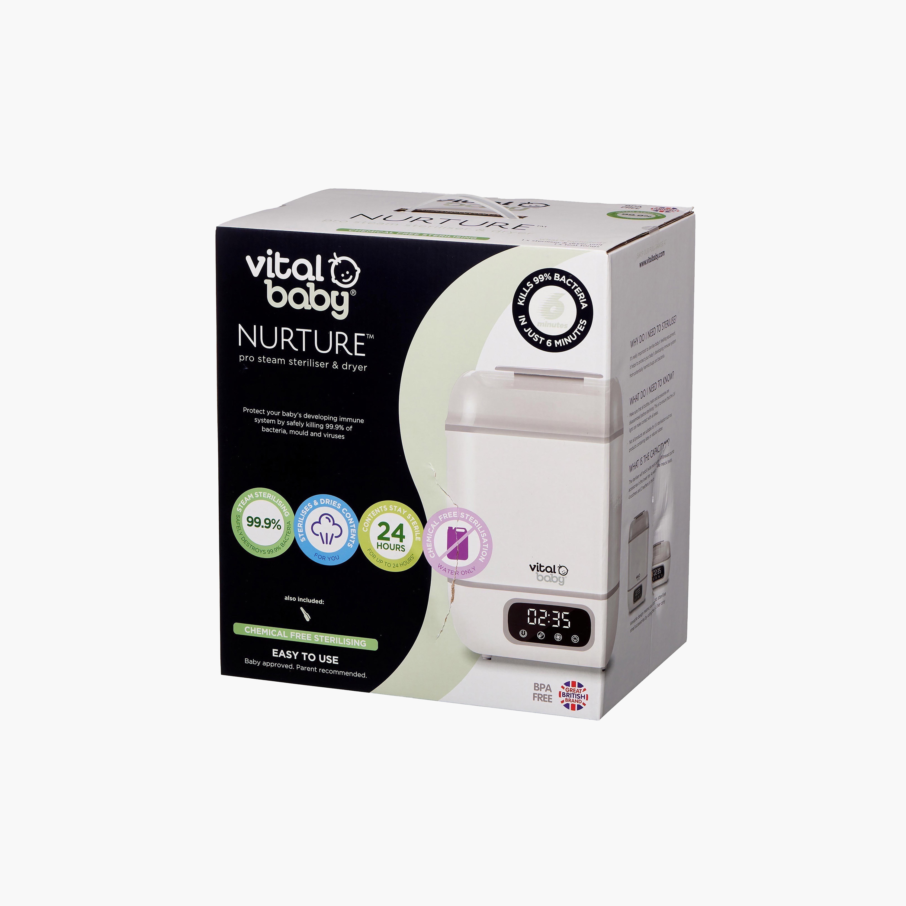 Vital Baby Nurture Pro Steam Steriliser and Dryer-baby-feeding-sterilizersandwarmers-image-5