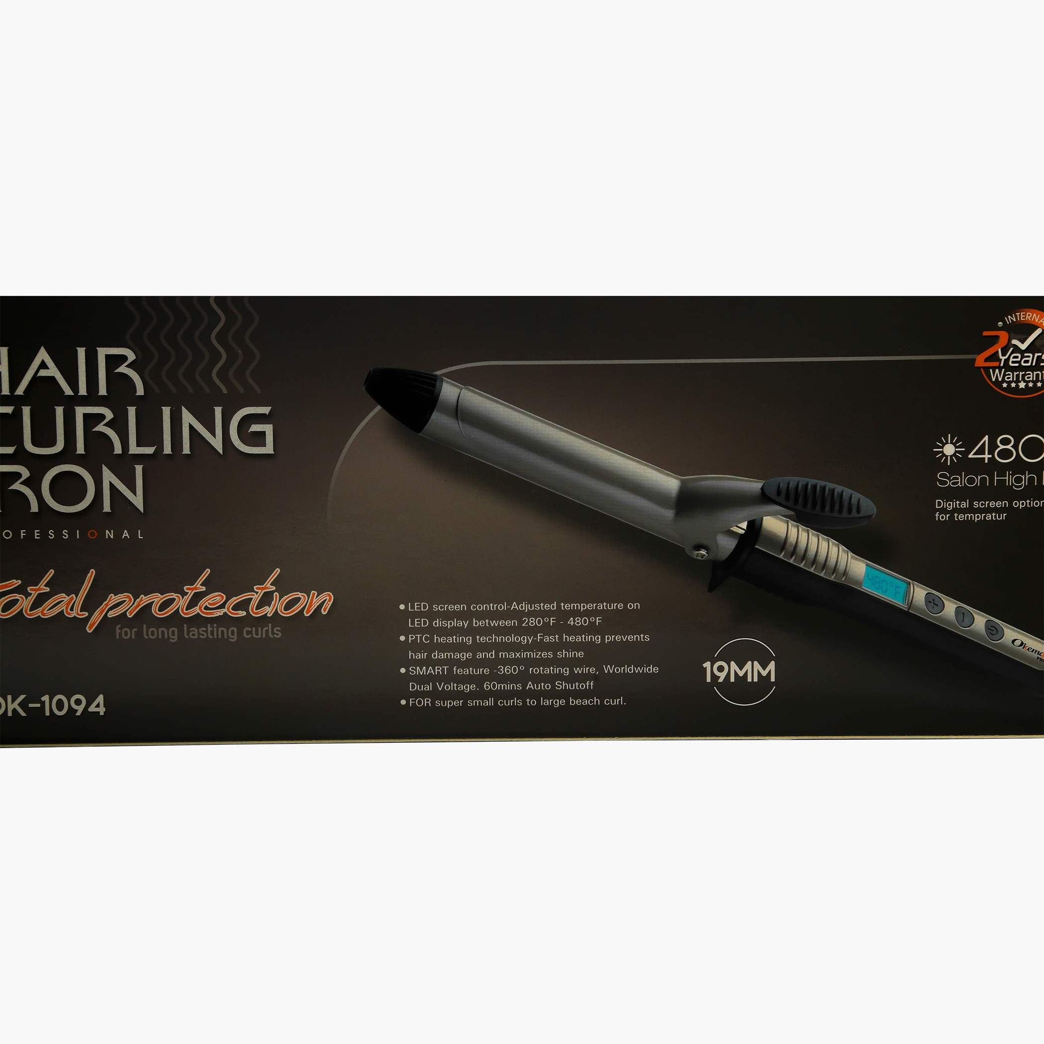 Okema Hair Curling Iron - OK-1094-beautyandpersonalcare-appliances-hairstylingtools-curlingandstyler-image-6