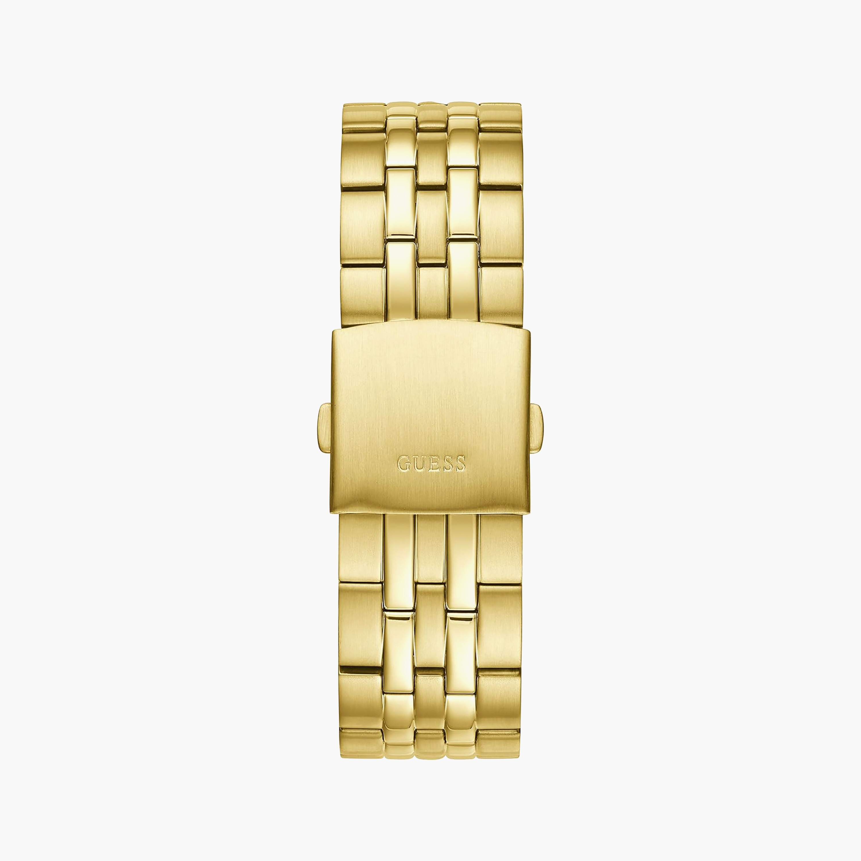 Guess Men's Gold Analog Stainless Steel Strap Watch | GW0220G2-men-watchesandjewellery-watches-image-3