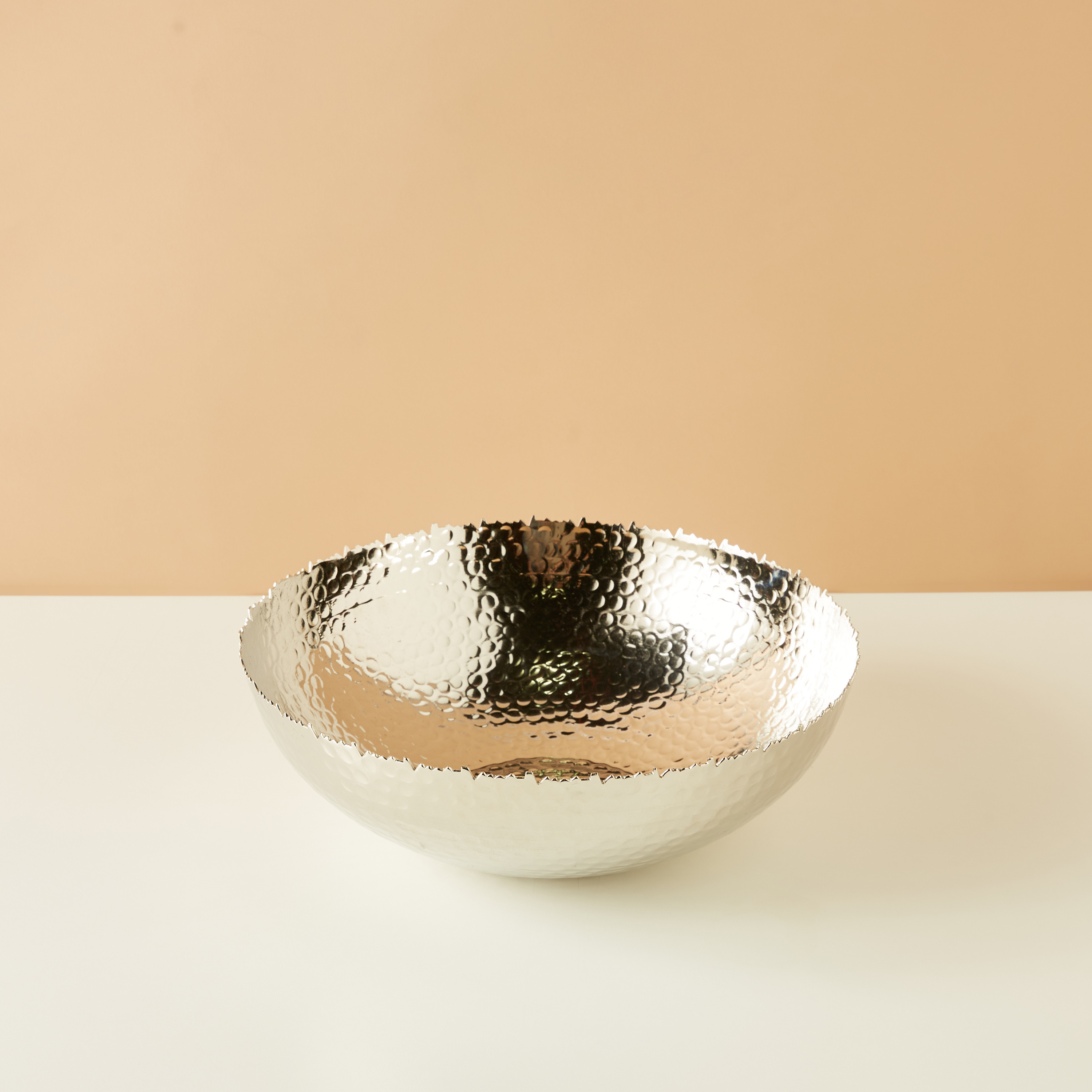 Textured Aluminium Decorative Bowl-household-decor-vasesandbowls-image-2