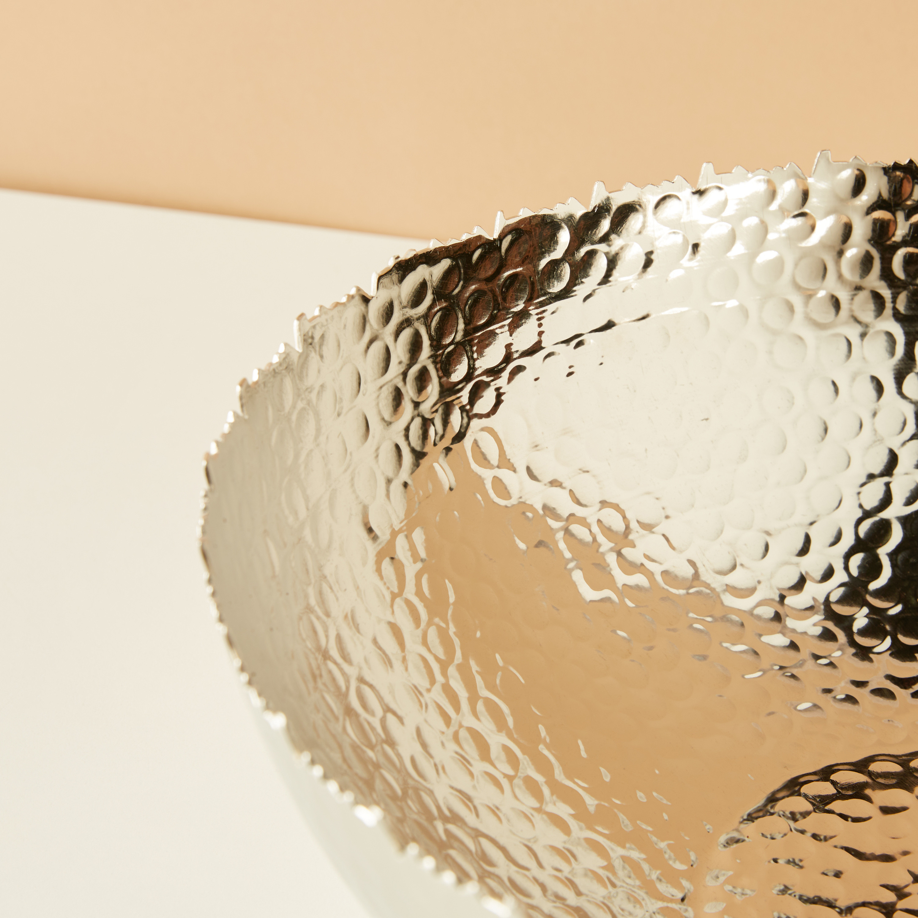 Textured Aluminium Decorative Bowl-household-decor-vasesandbowls-image-3