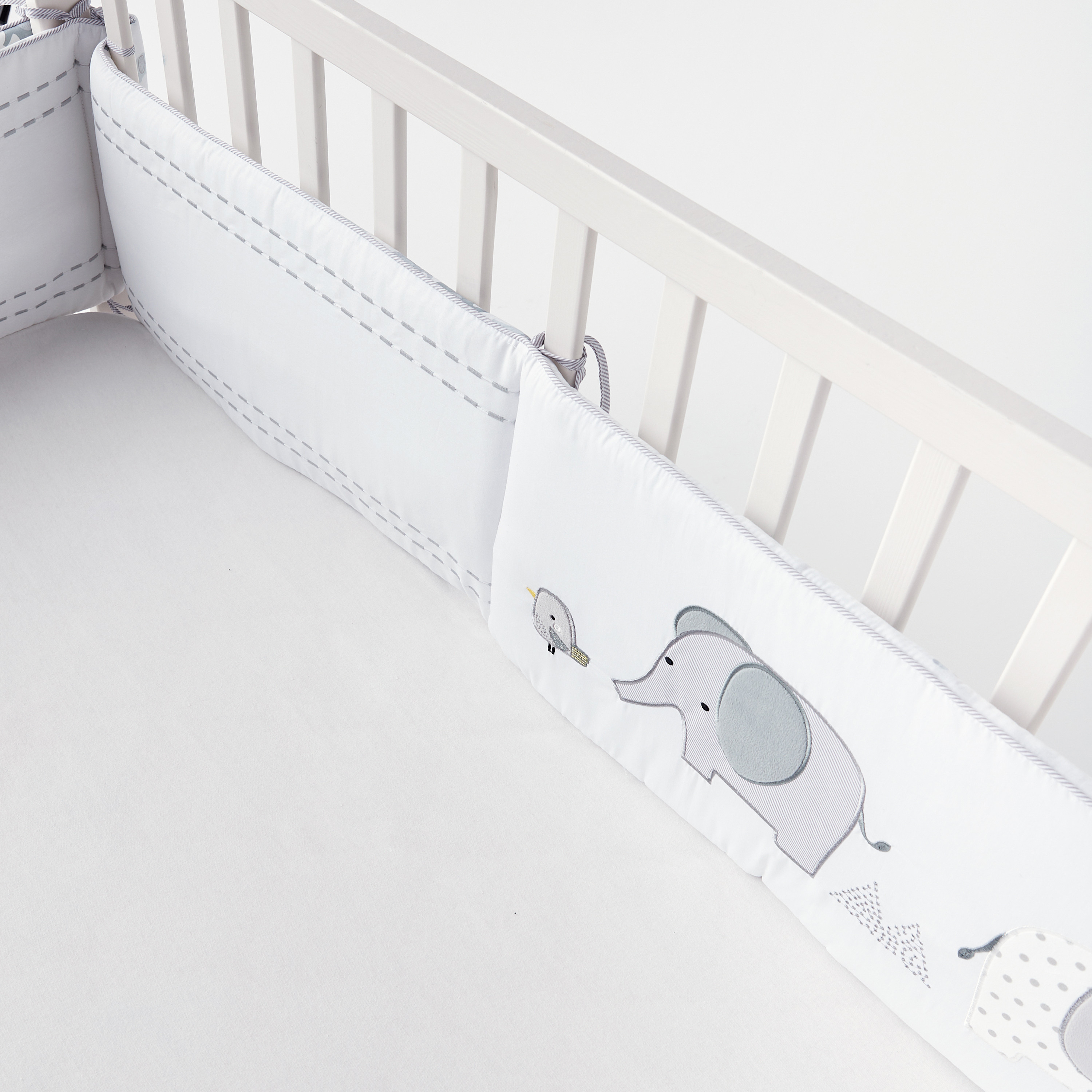 Elephant cot bumper set sale