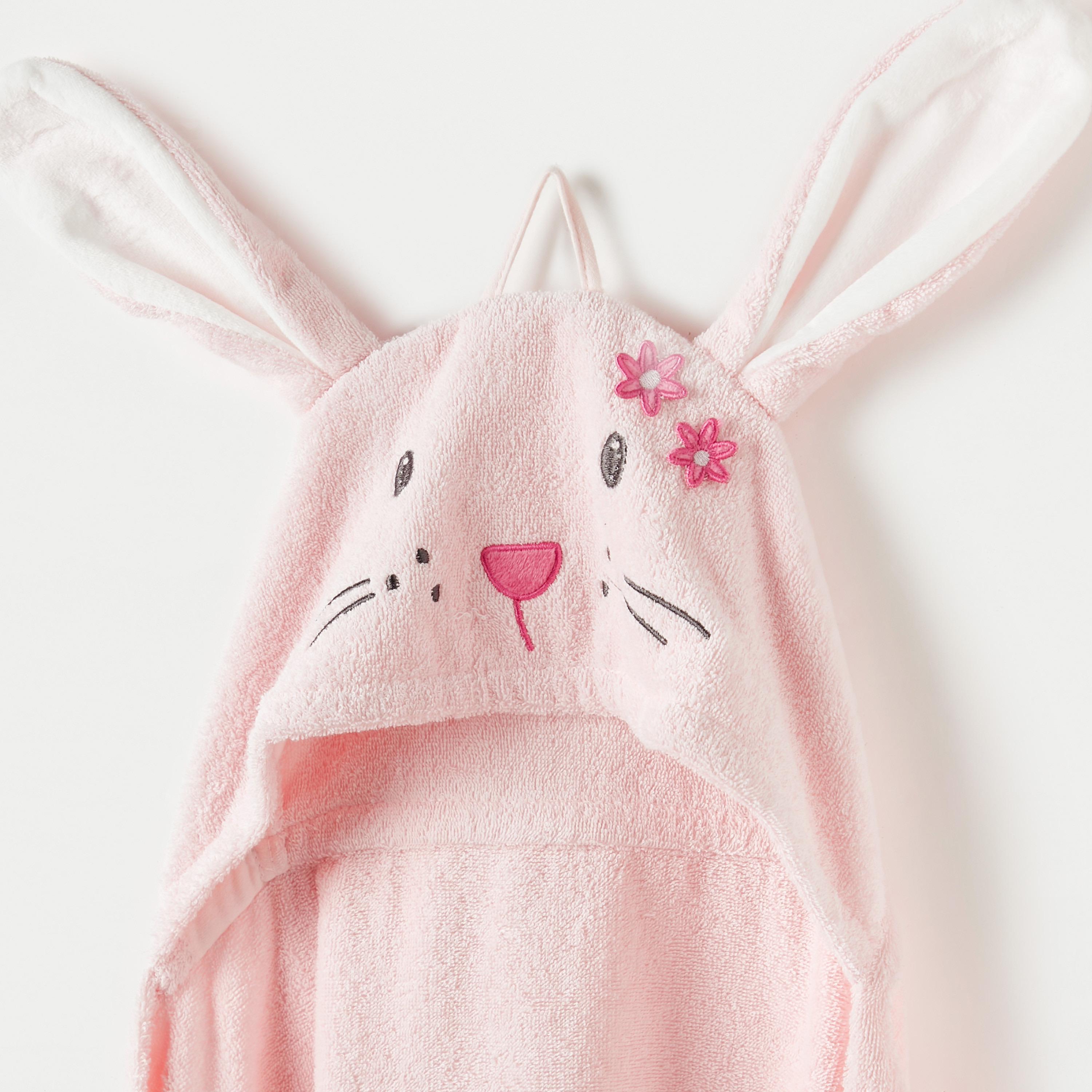 Juniors Bunny Detail Hooded Towel - 68x94 cms-baby-bathandcare-towels-image-2