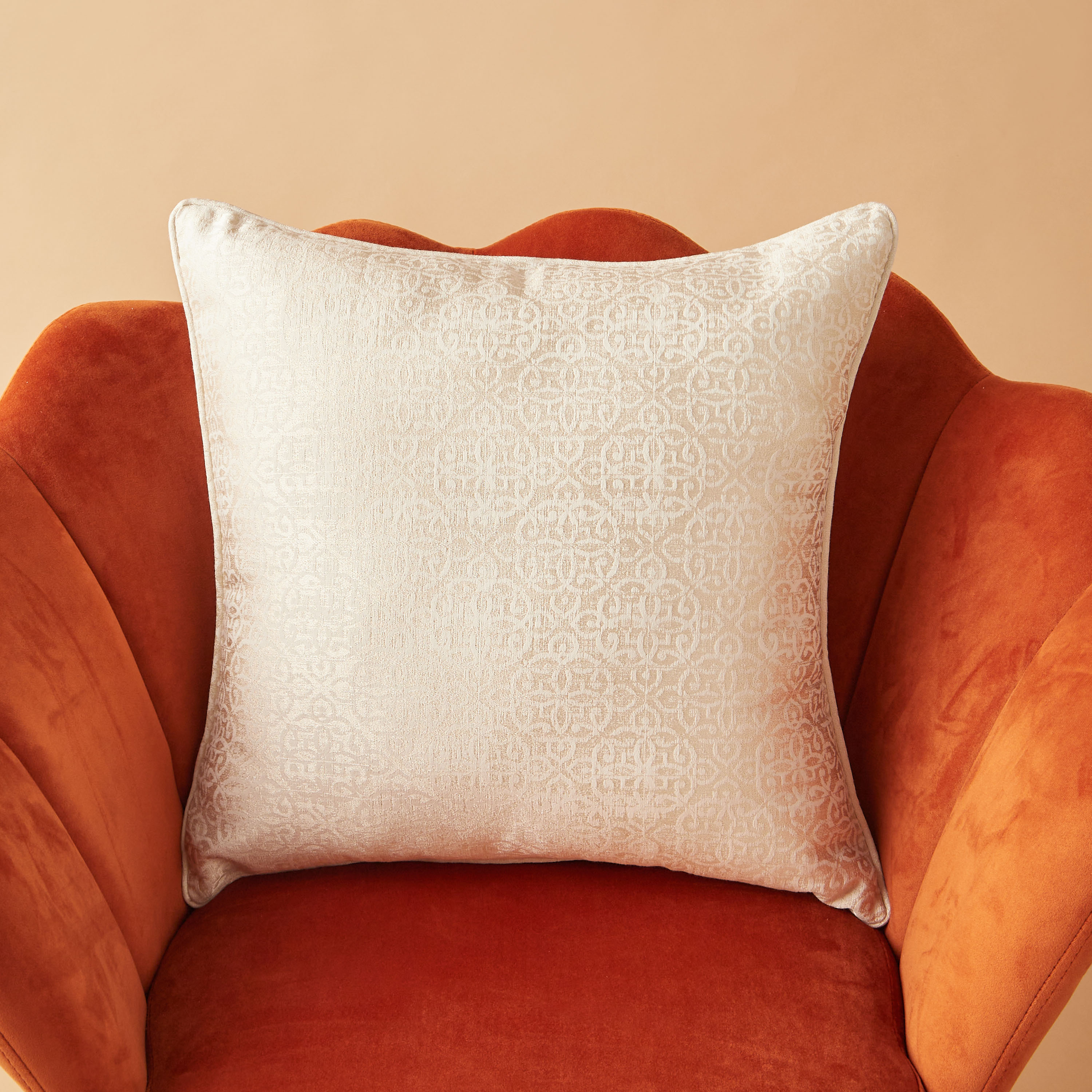 Damask Jacquard Cushion Cover - 45x45 cms-household-cushionsandthrows-cushioncovers-image-2