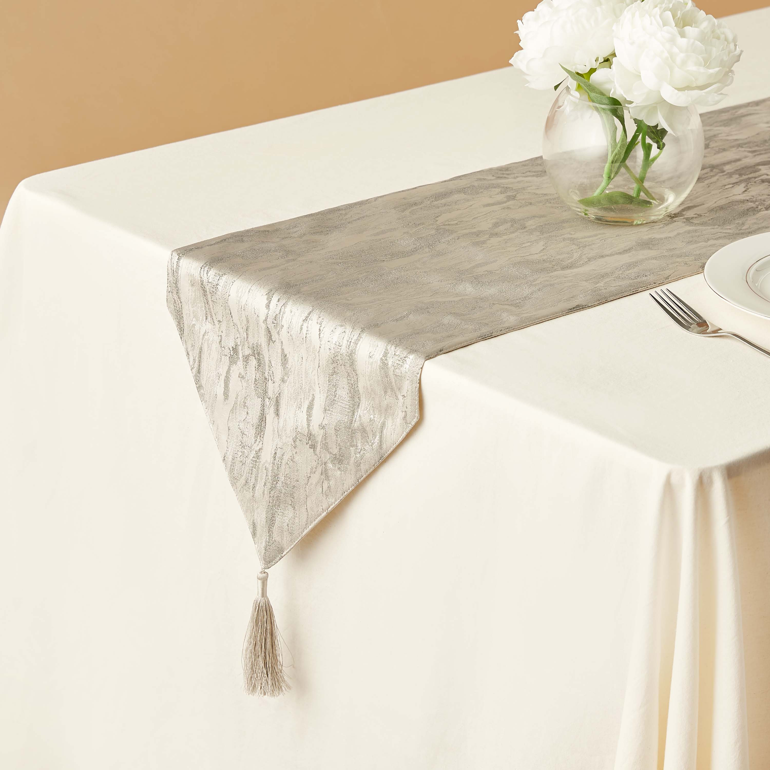Casa Arabica Jacquard Textured Runner - 33x180 cms-household-dining-tablelinen-runnersandtablecovers-image-1