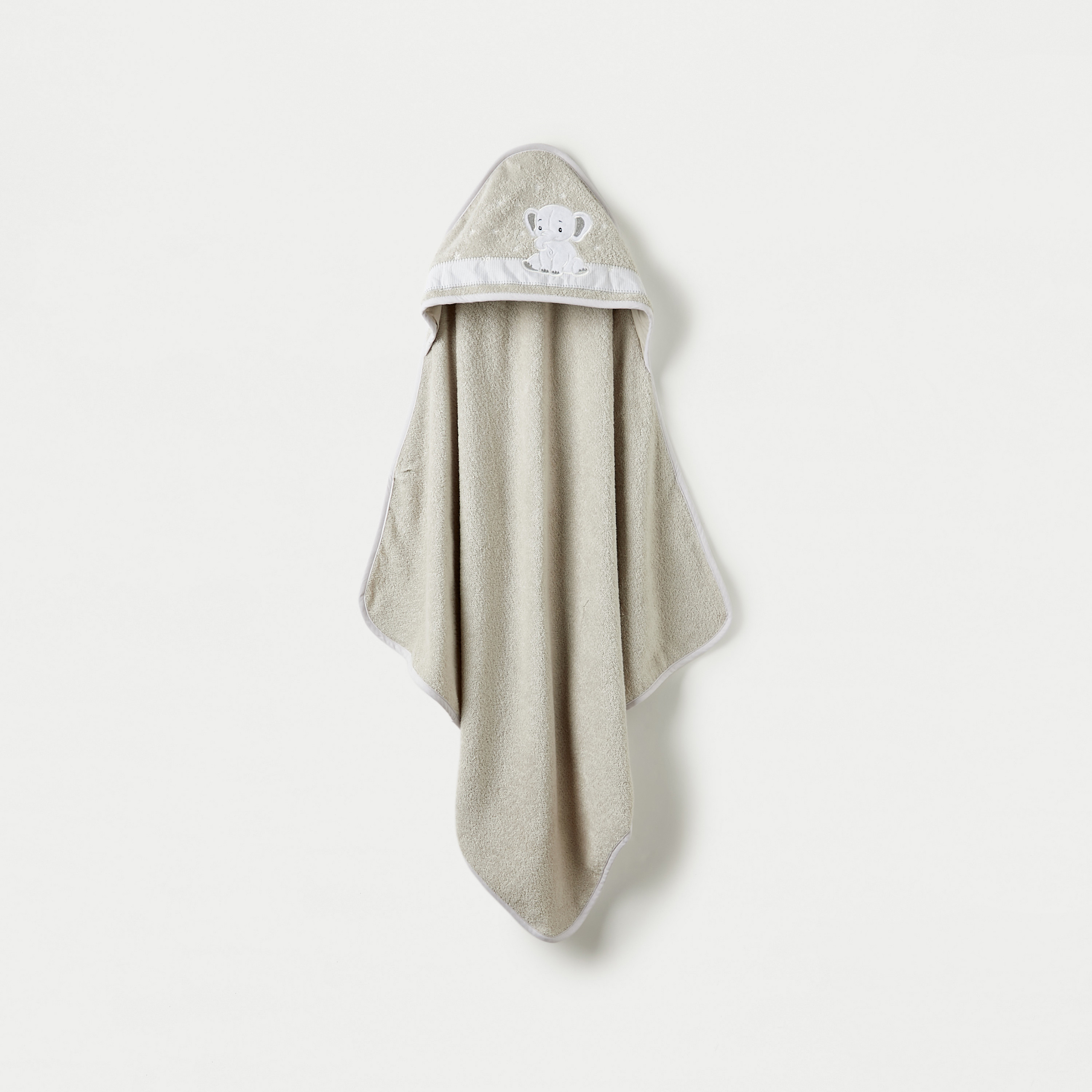 Juniors Embroidered Towel with Hood - 80x80 cm-baby-bathandcare-towels-image-1