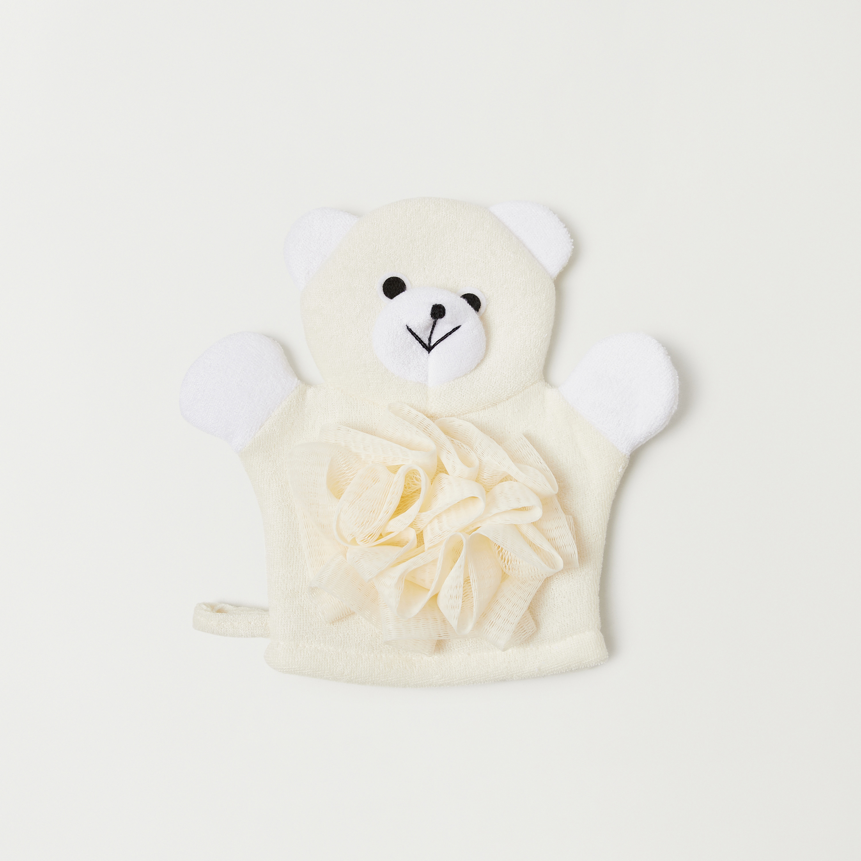Juniors 3D Teddy Bear Shaped Wash Mitten-baby-bathandcare-towels-image-1