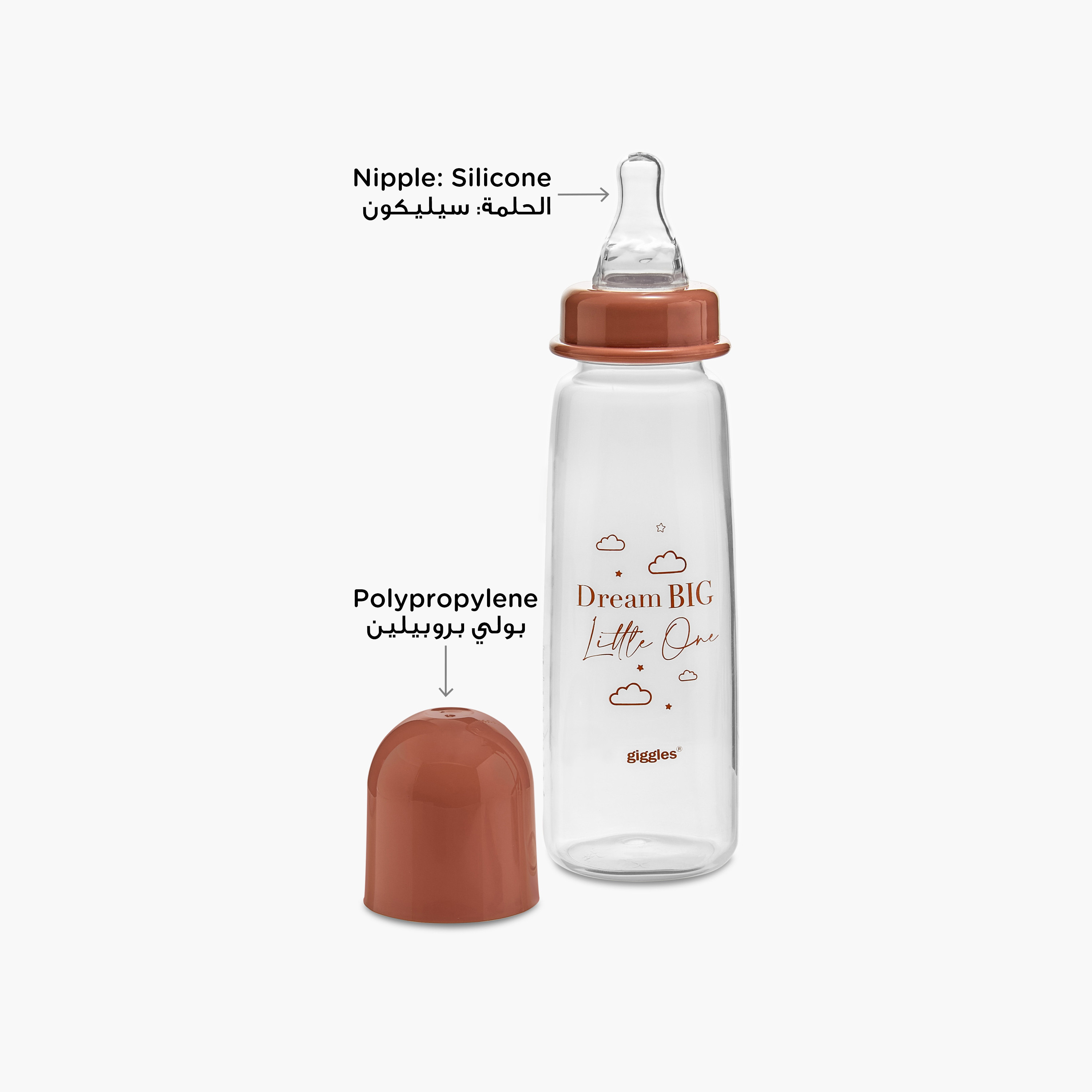 رضاعة بغطاء وطبعات من جيجلز - 240 مل-baby-feeding-feedingbottles-bottlesandteats-image-3