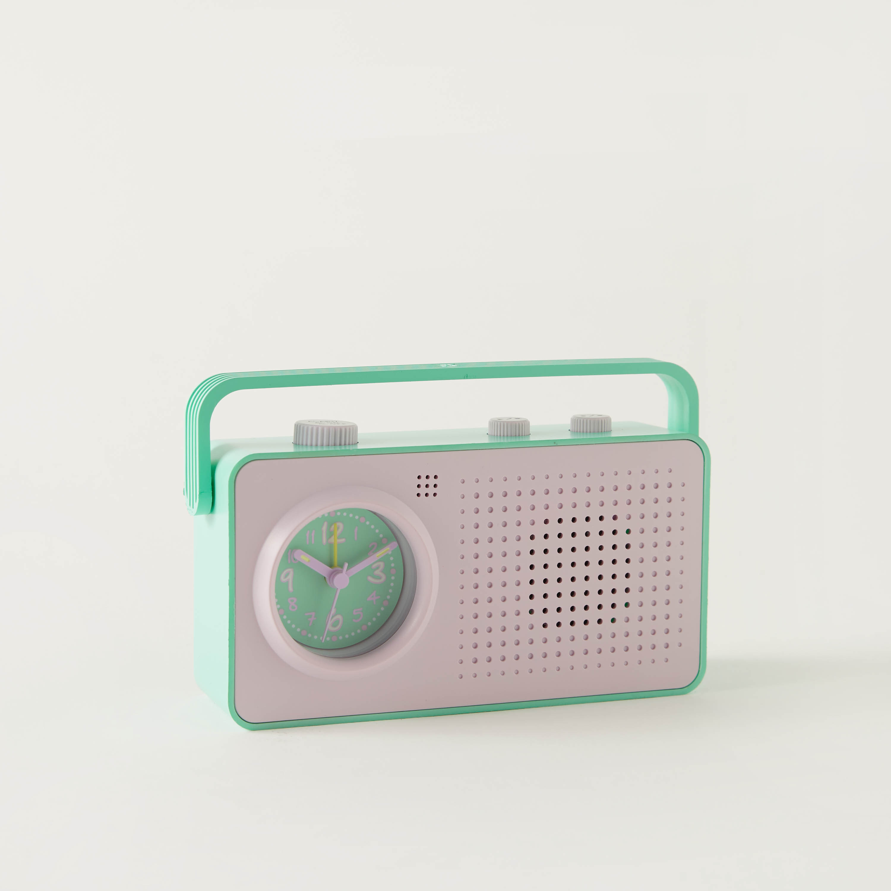 Rectangular Shaped Alarm Clock with Handle and Recording- 18x5x11 cms-household-walldecorandmirrors-clocks-image-1