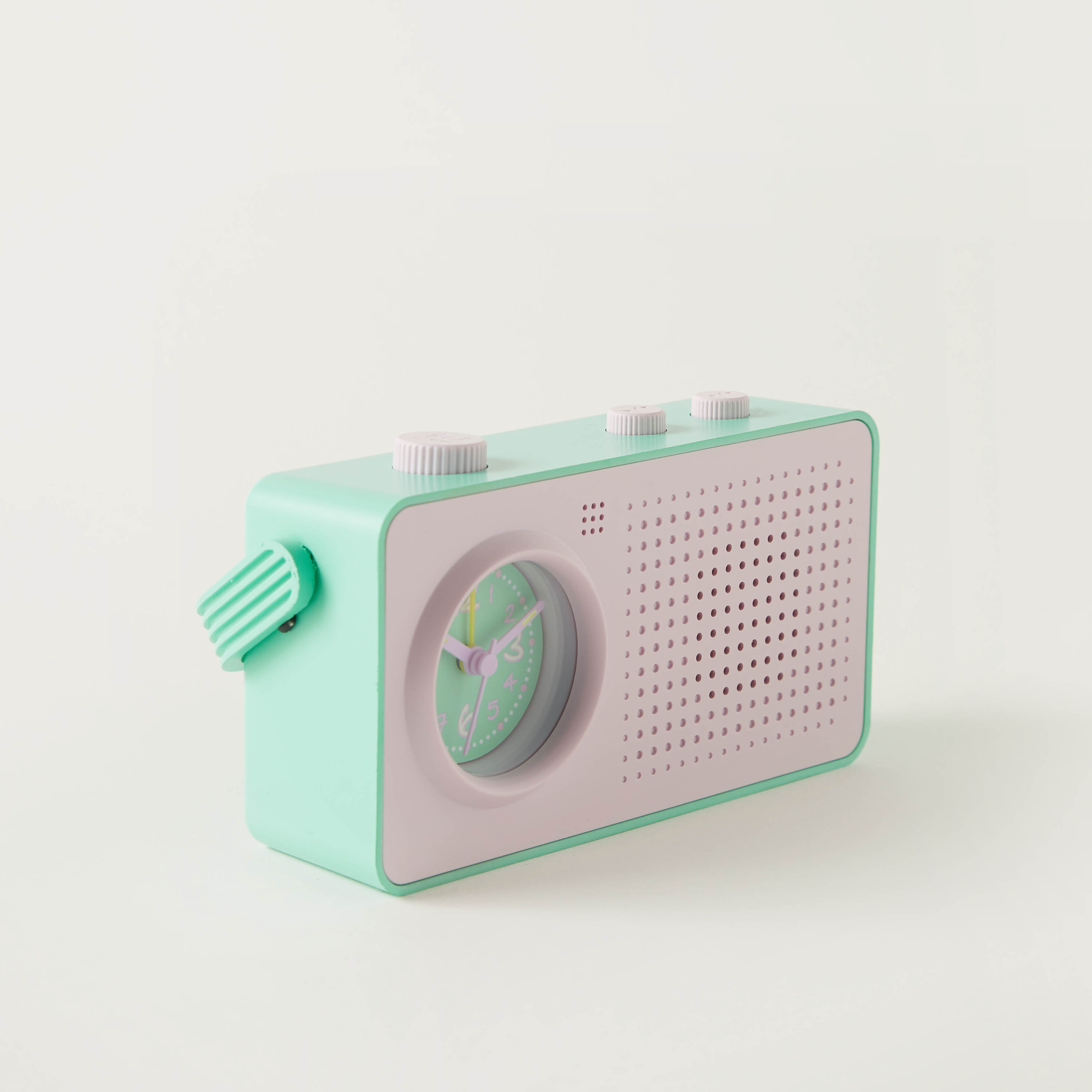 Rectangular Shaped Alarm Clock with Handle and Recording- 18x5x11 cms-household-walldecorandmirrors-clocks-image-2