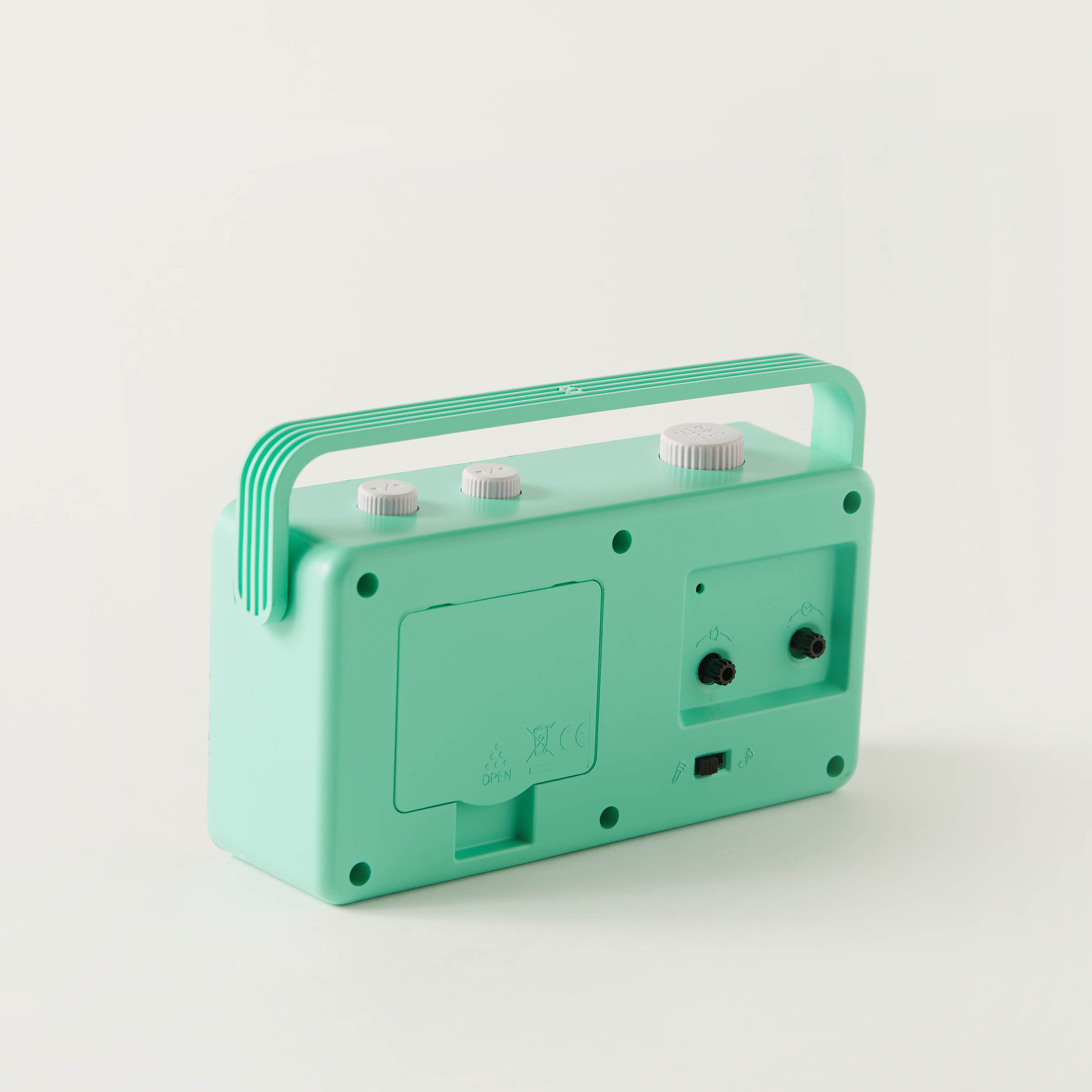 Rectangular Shaped Alarm Clock with Handle and Recording- 18x5x11 cms-household-walldecorandmirrors-clocks-image-4