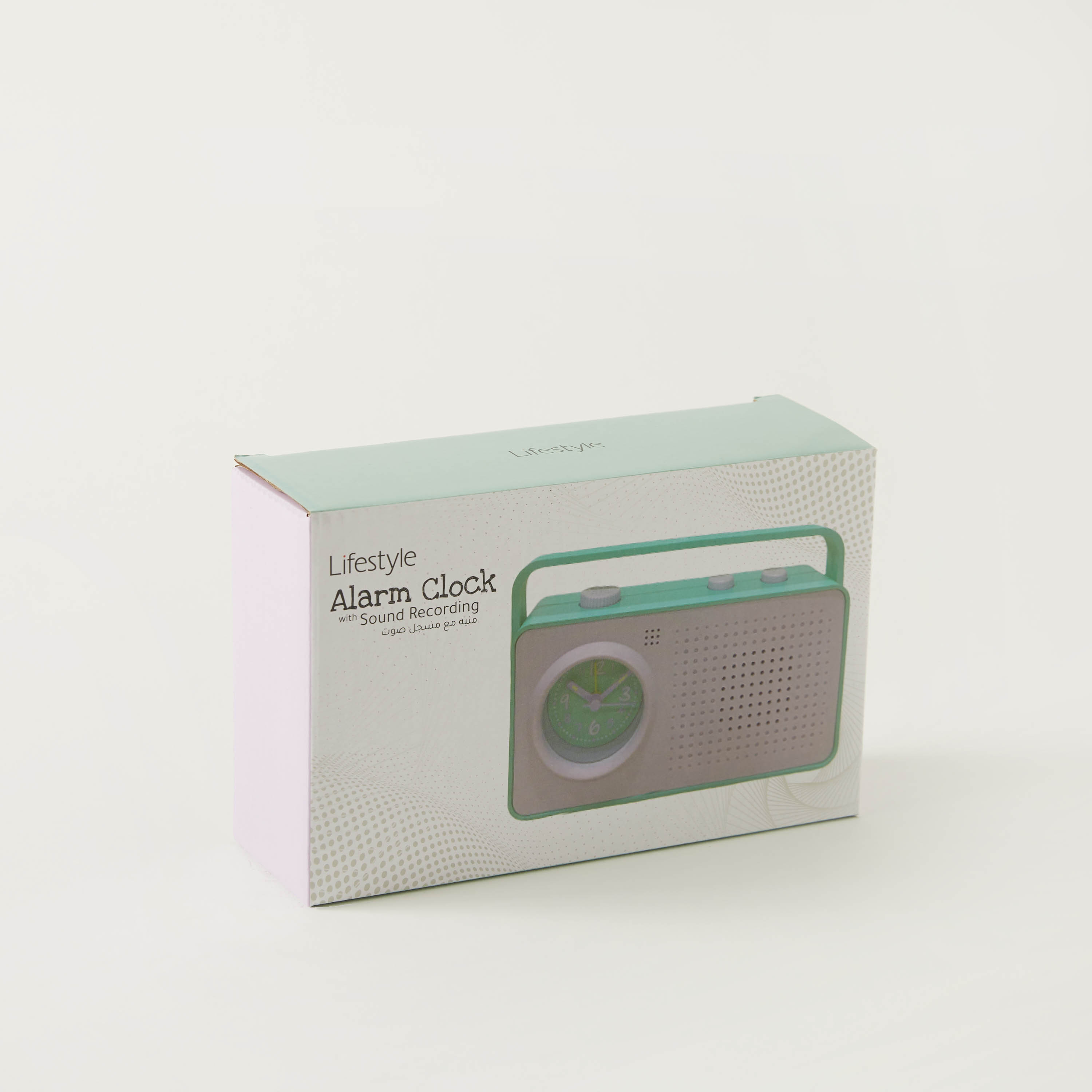 Rectangular Shaped Alarm Clock with Handle and Recording- 18x5x11 cms-household-walldecorandmirrors-clocks-image-5