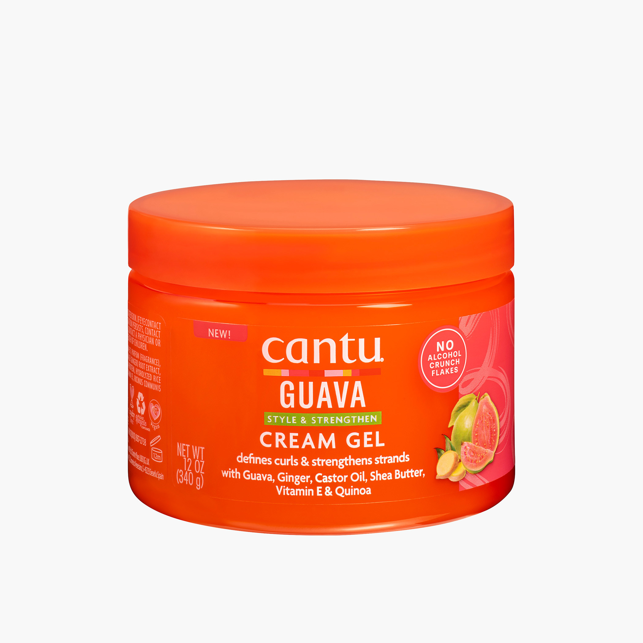 Cantu Guava Curl Strengthening Cream Gel - 340 gms-beautyandpersonalcare-hair-hairstyling-hairgels-image-1