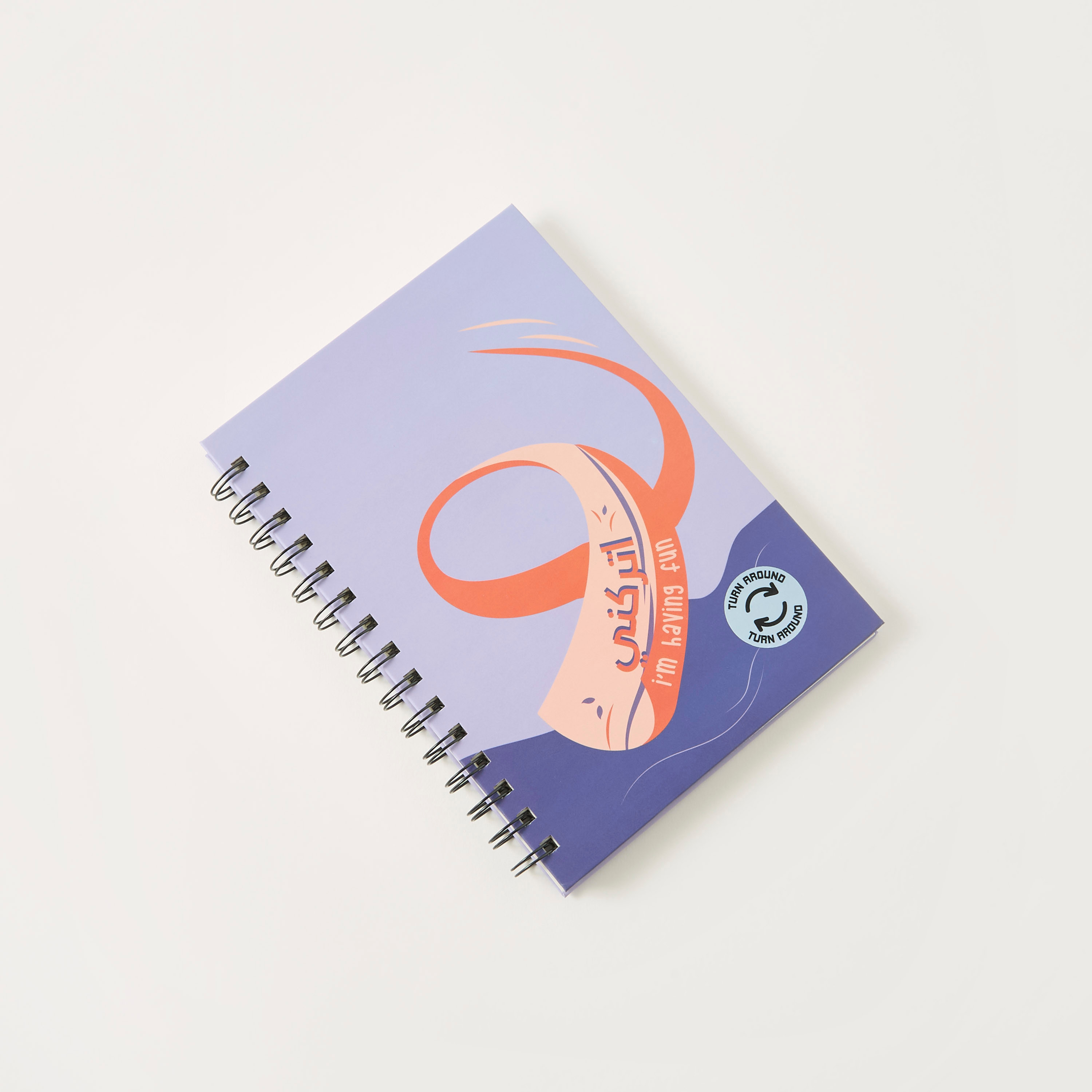 Slogan Print Ruled Spiral Notebook-school-stationery-notebooks-image-2