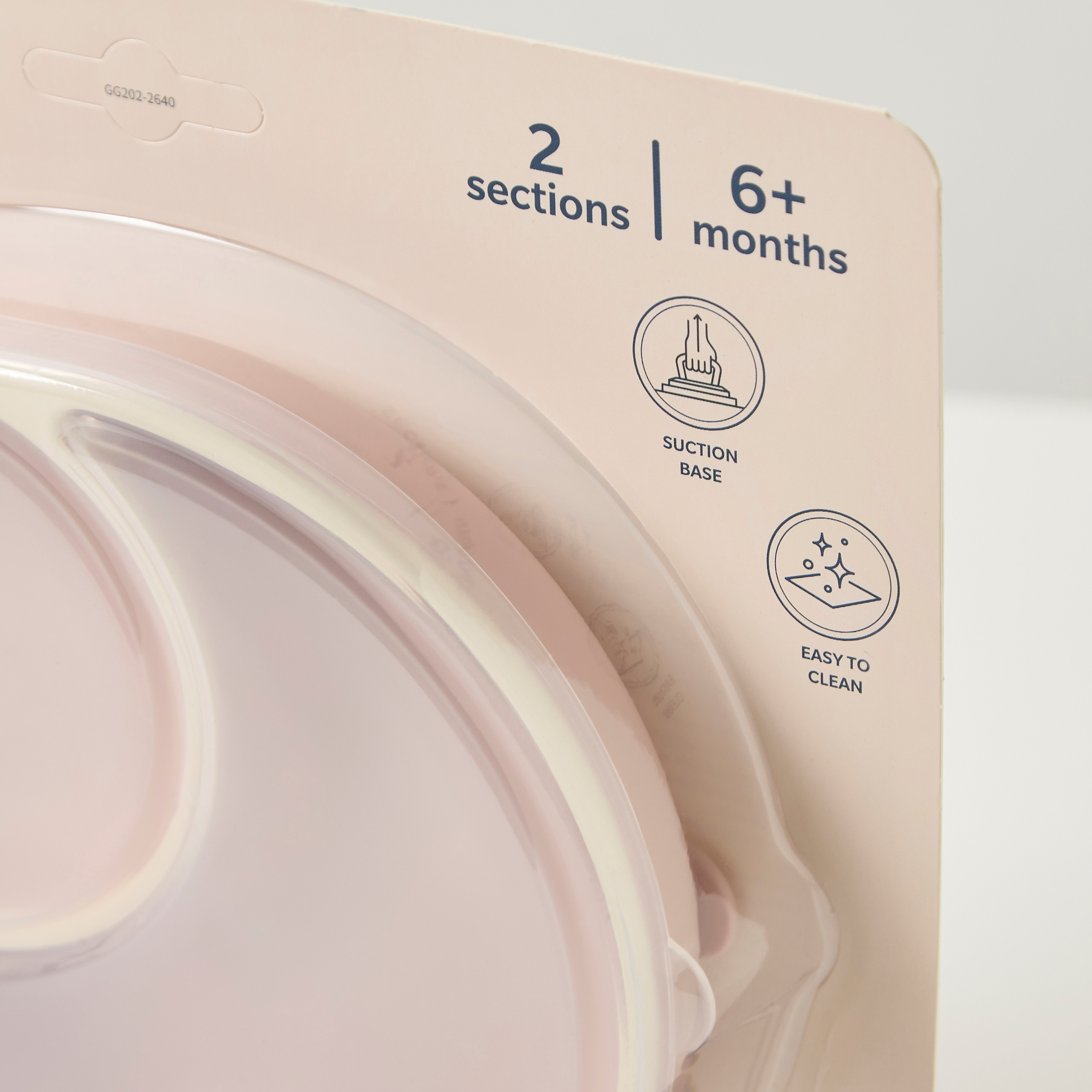 Giggles Elephant Shaped 2-Partition Silicone Plate with Lid-baby-feeding-mealtimeessentials-image-3