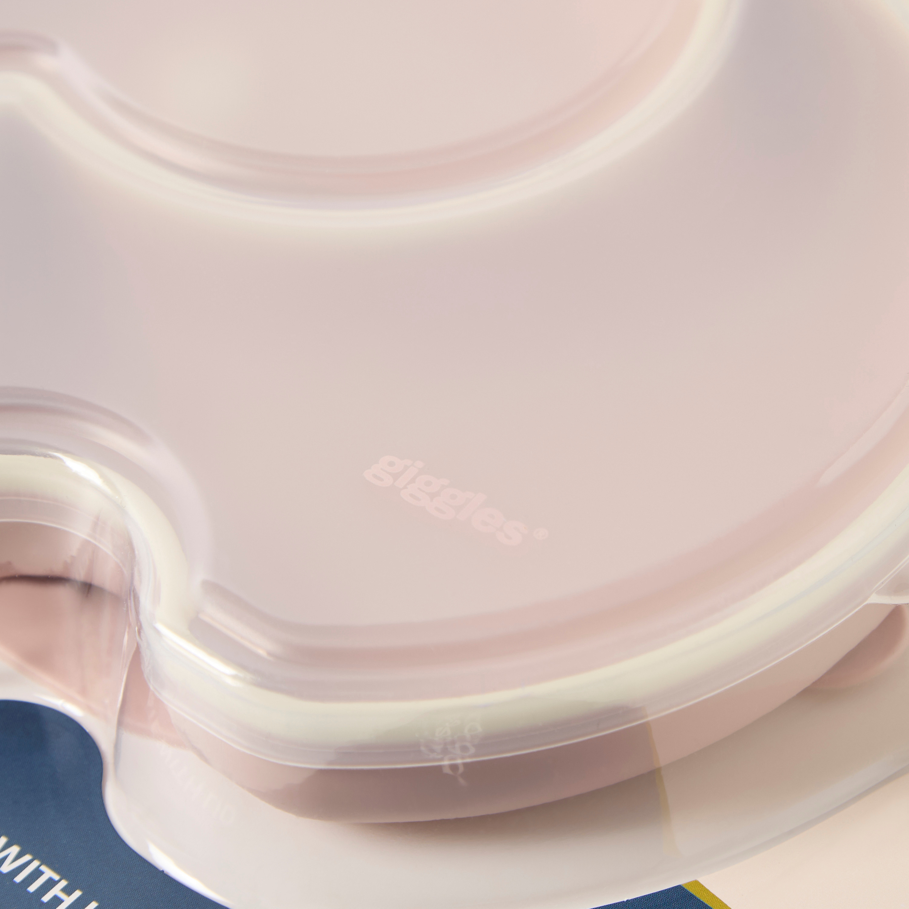 Giggles Elephant Shaped 2-Partition Silicone Plate with Lid-baby-feeding-mealtimeessentials-image-4