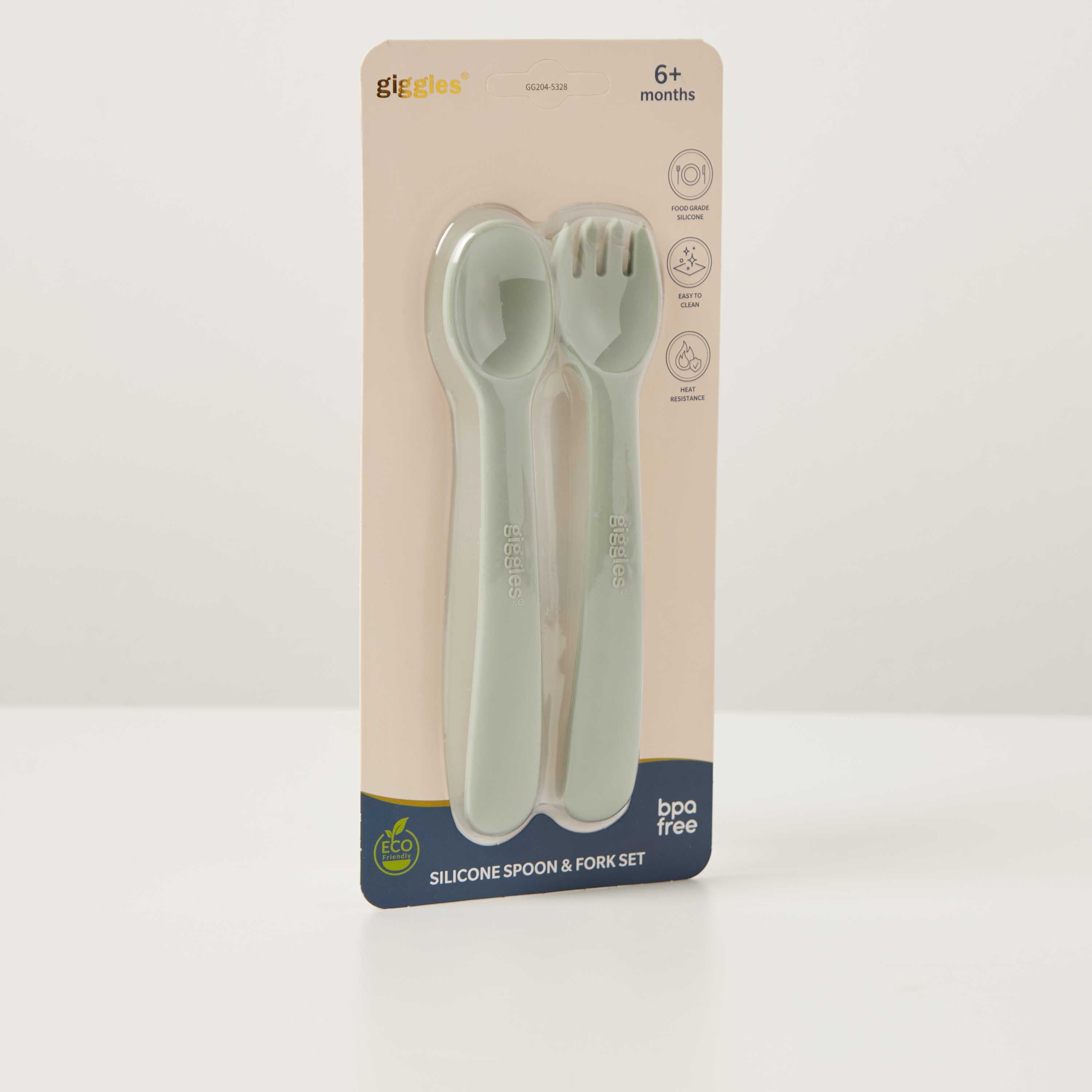 Giggles Silicone Spoon and Fork Set-baby-feeding-mealtimeessentials-image-2