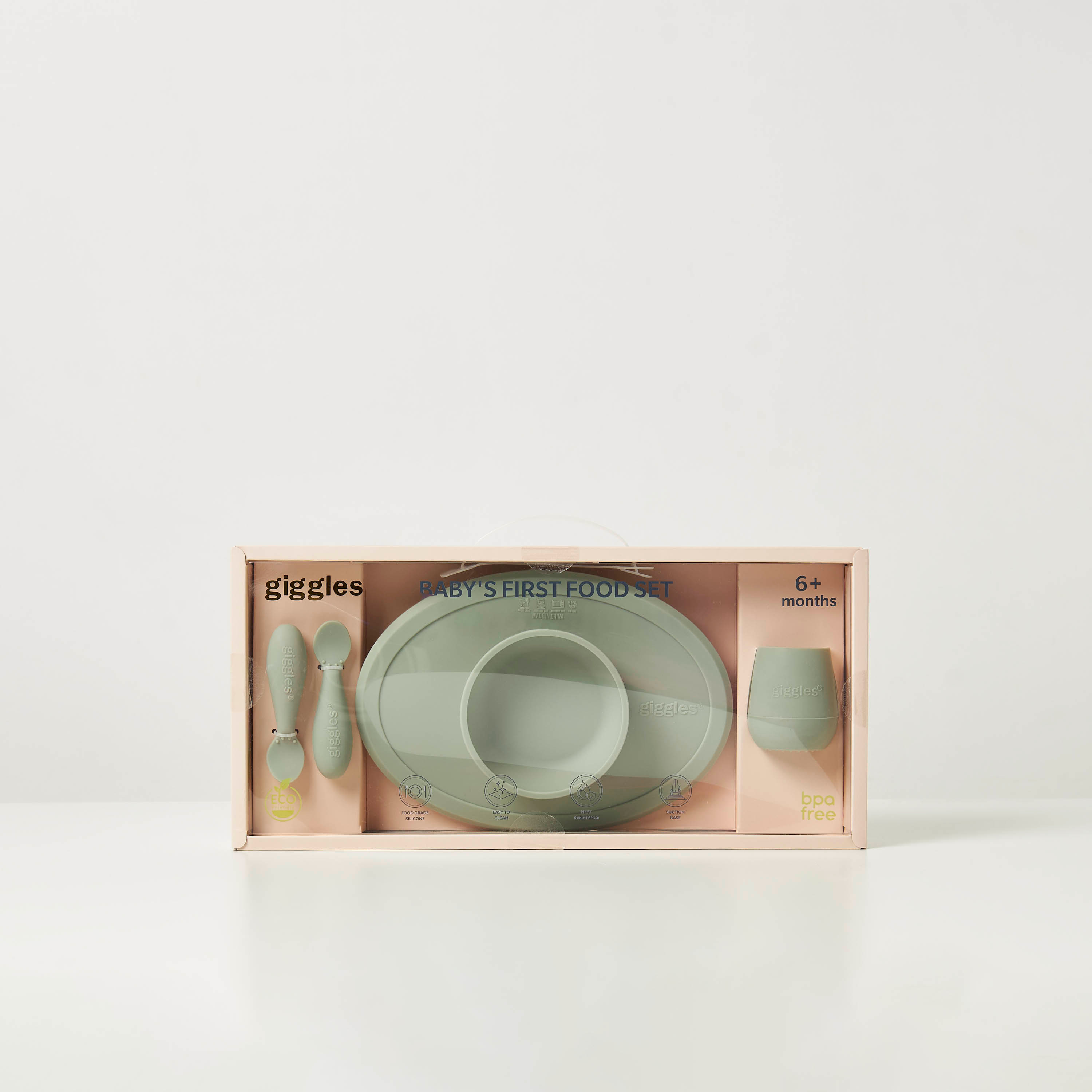 طقم عشاء سيليكون سادة للطعام الأول 4 قطع من جيجلز-baby-feeding-mealtimeessentials-image-3