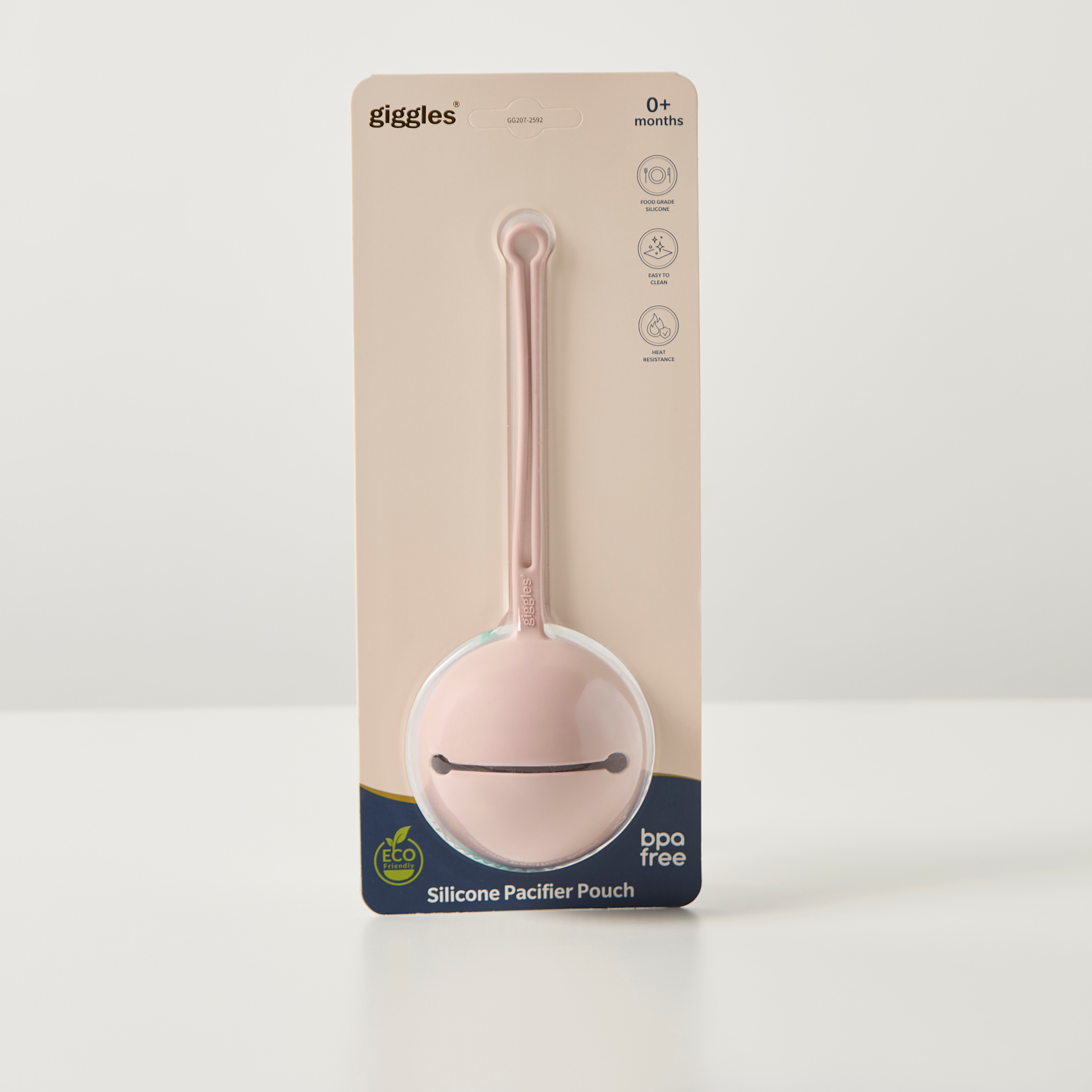 Giggles Solid Silicone Pacifier Pouch-baby-feeding-pacifiers-image-1
