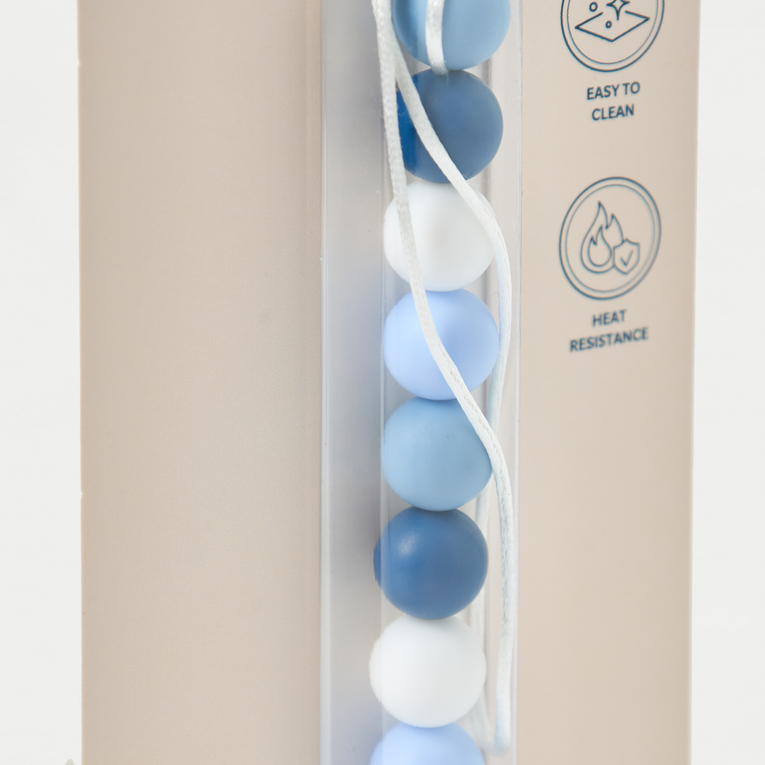 مشبك حامل لهاية خشب بخرز سيليكون من جيجلز-baby-feeding-pacifiers-image-1