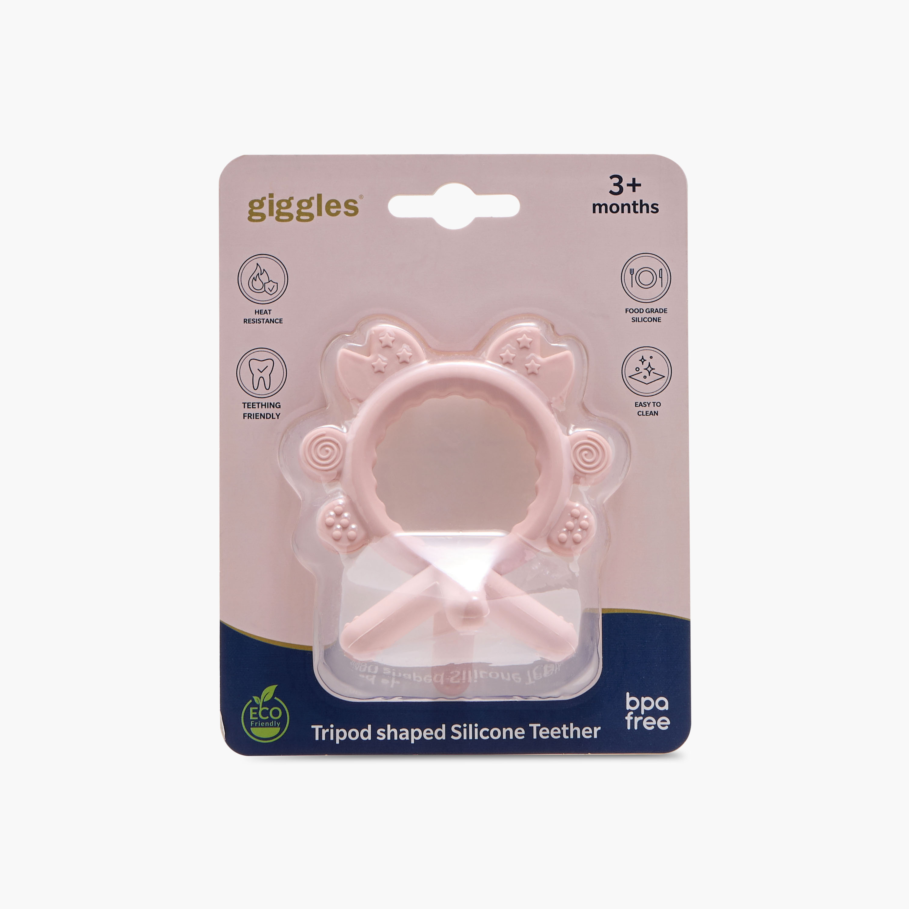 Giggles Silicone Tripod Teether-baby-feeding-teethers-image-5