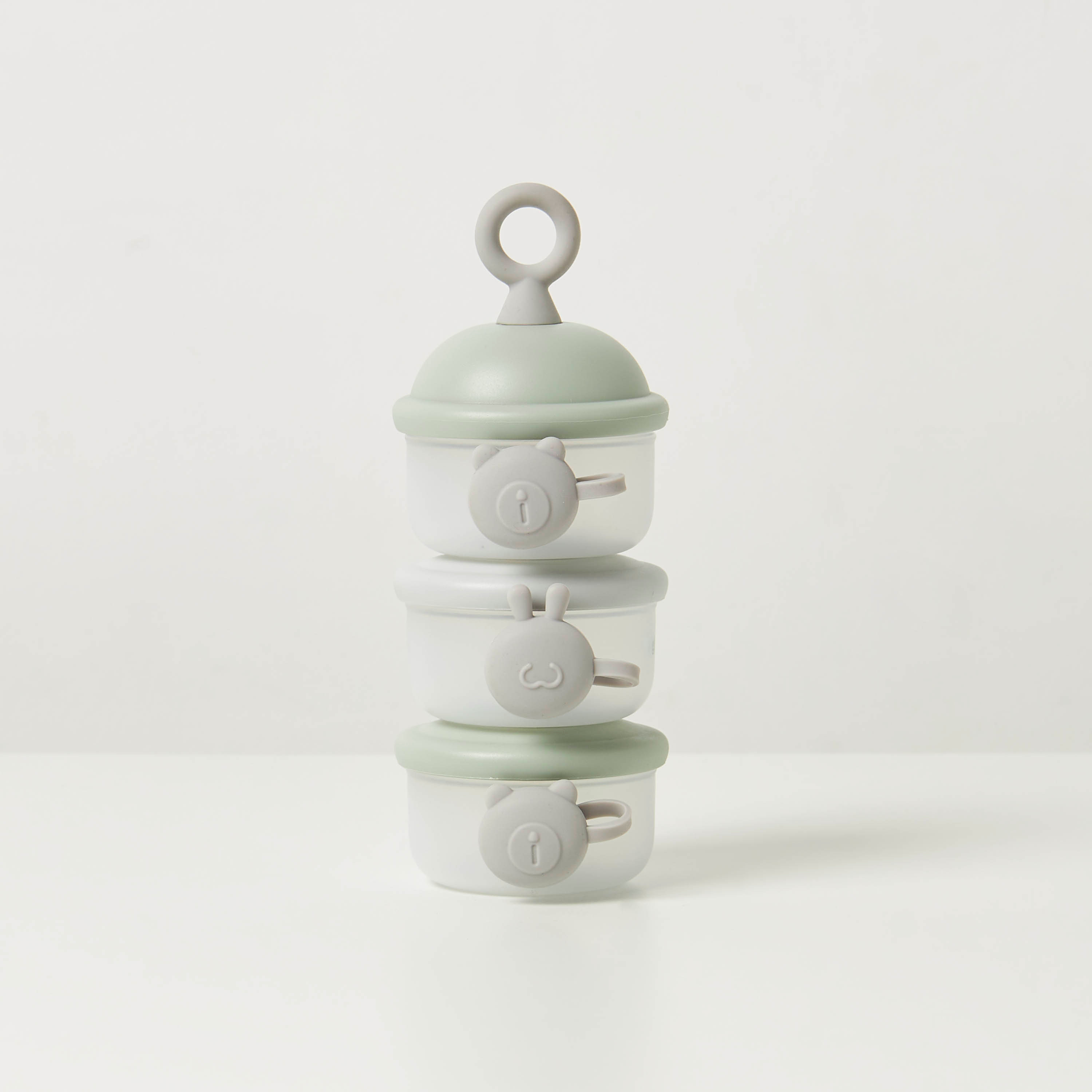 Giggles Solid 3-Piece Milk Powder Container with Button and Hook-baby-feeding-accessories-image-1