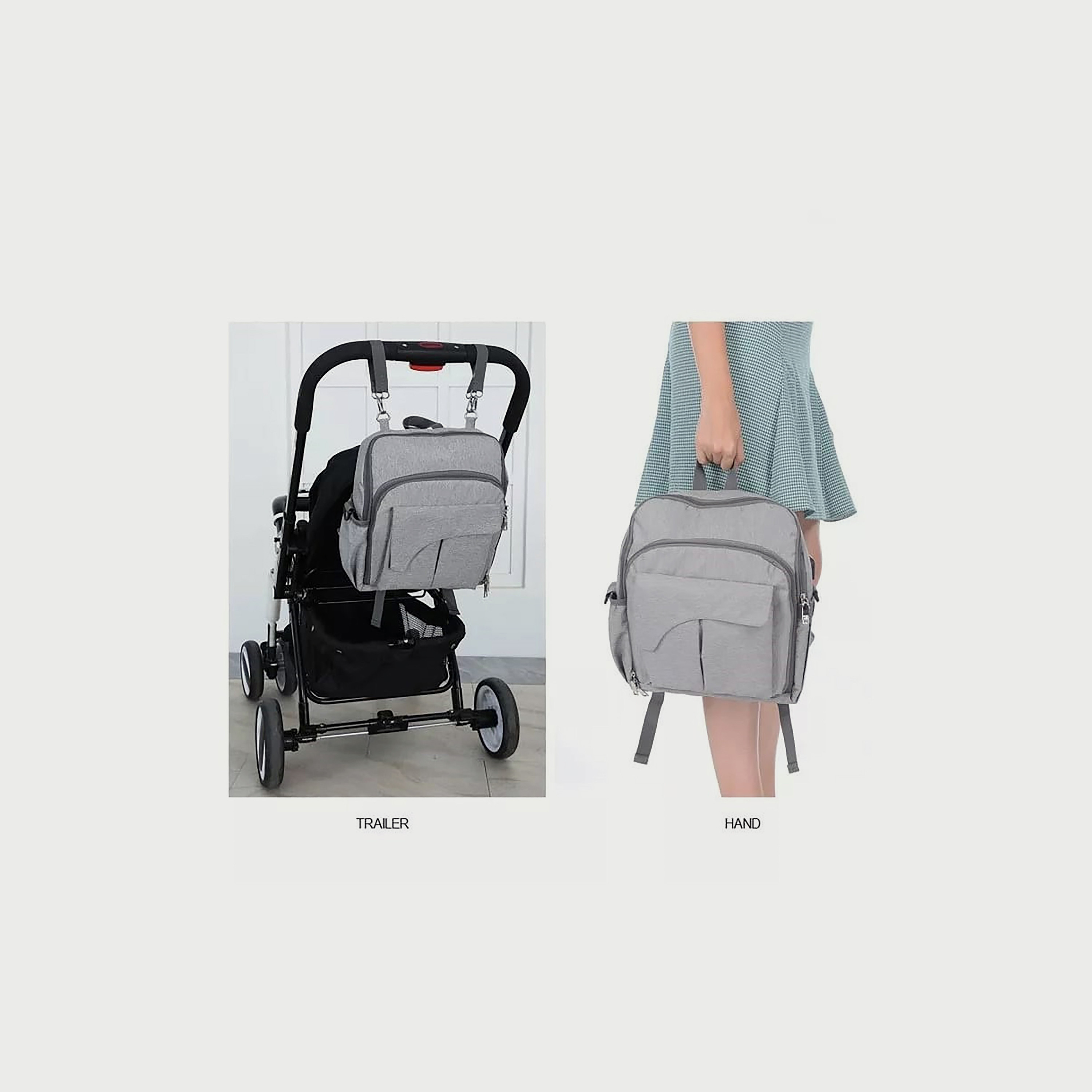 Babylove Mommy Nursing Bag, Grey-baby-diapering-diaperbags-image-2