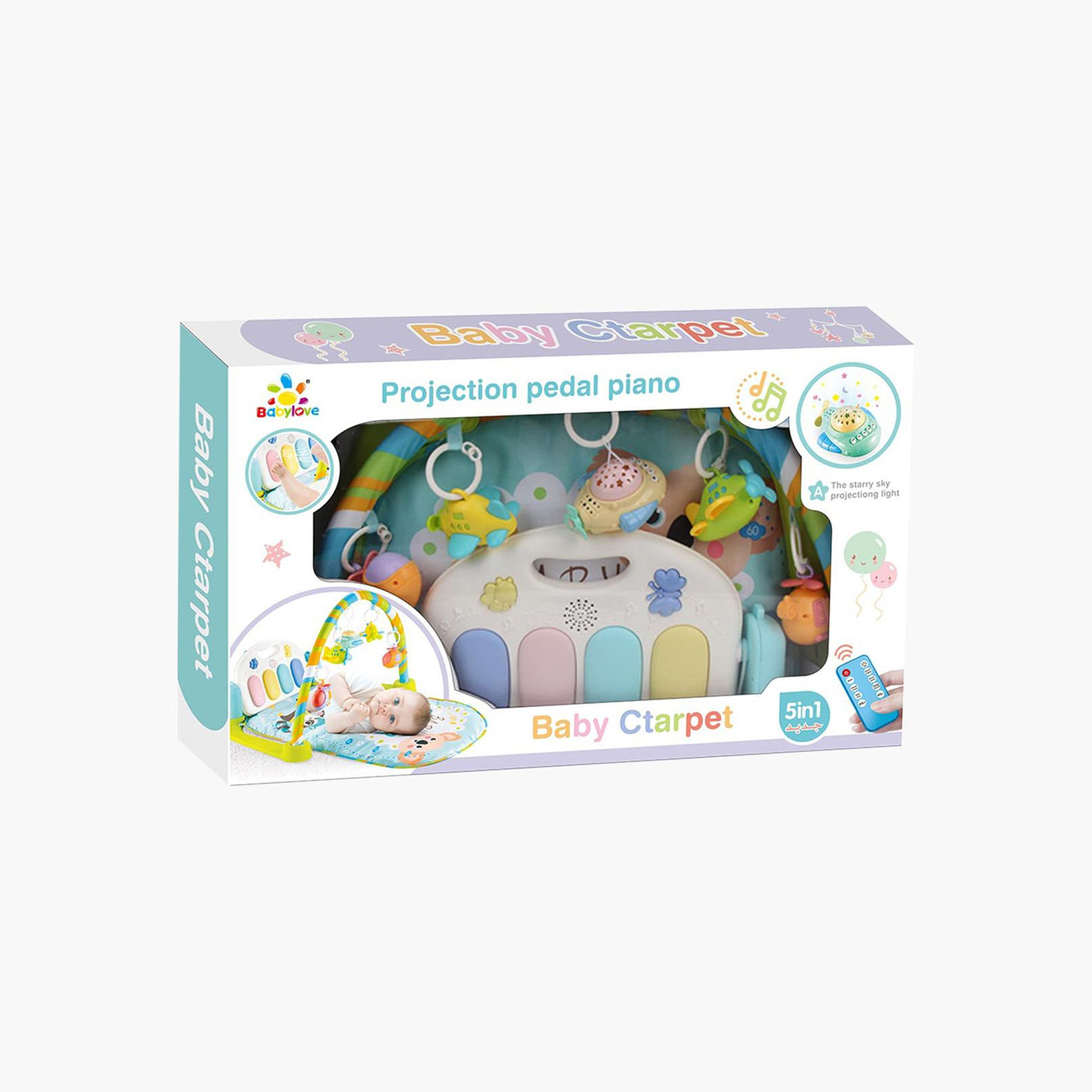 سجادة مع دواسة بيانو من بيبي لاف-baby-infantactivity-playgyms-image-2