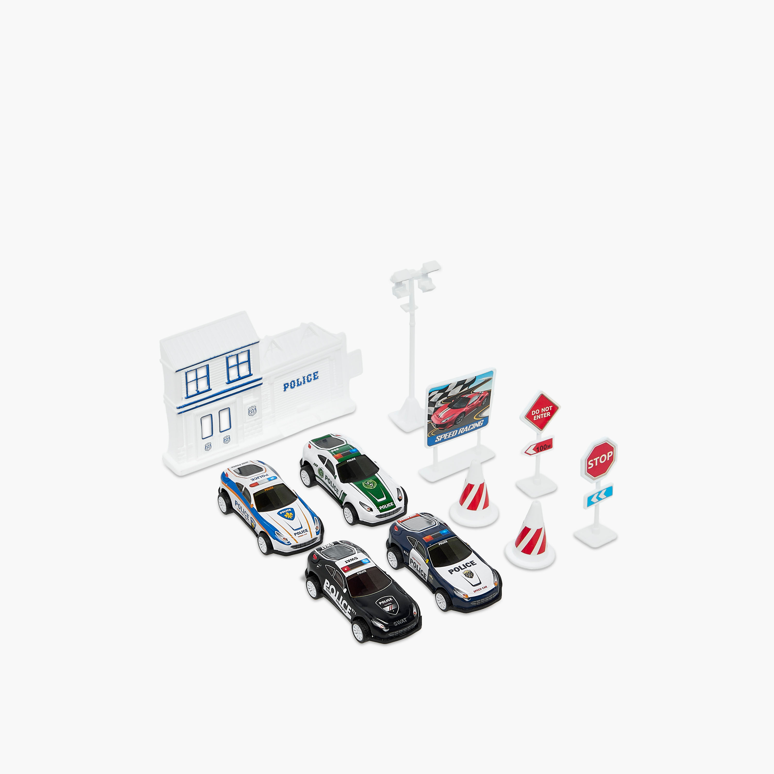 Gloo Police Car Playset-toys-playvehicles-vehicleplaysets-image-2