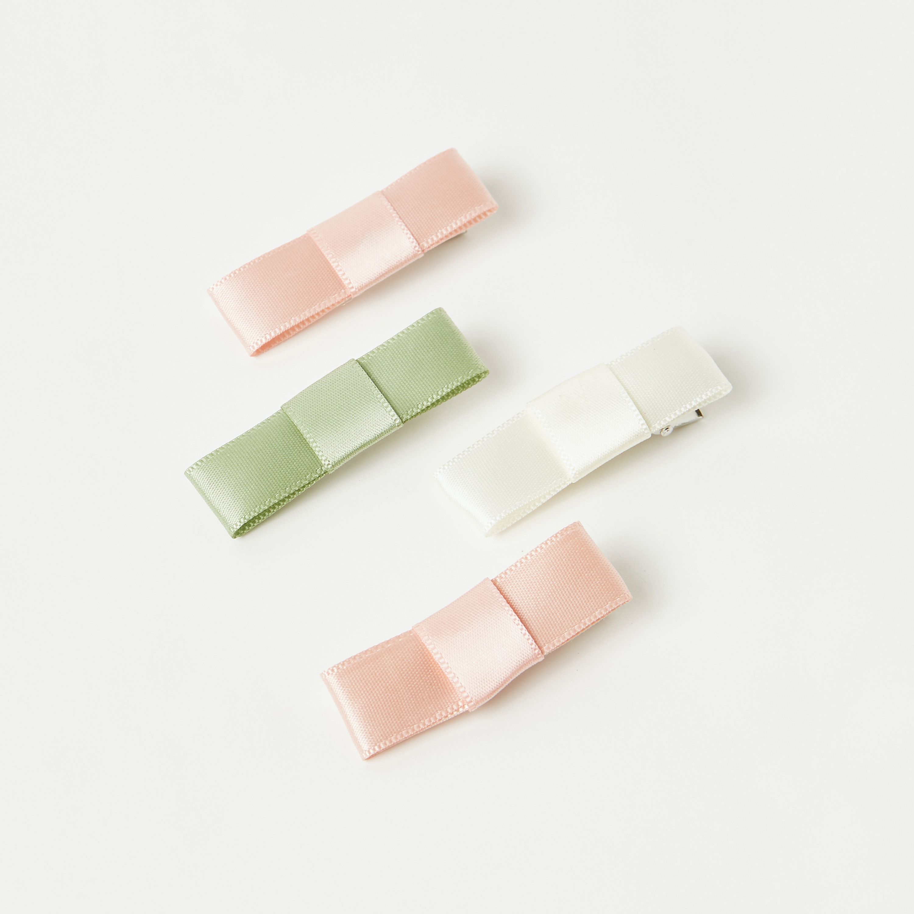 Charmz Textured Bow Hair Clip - Set of 4-girls-accessories-hairaccessories-image-1