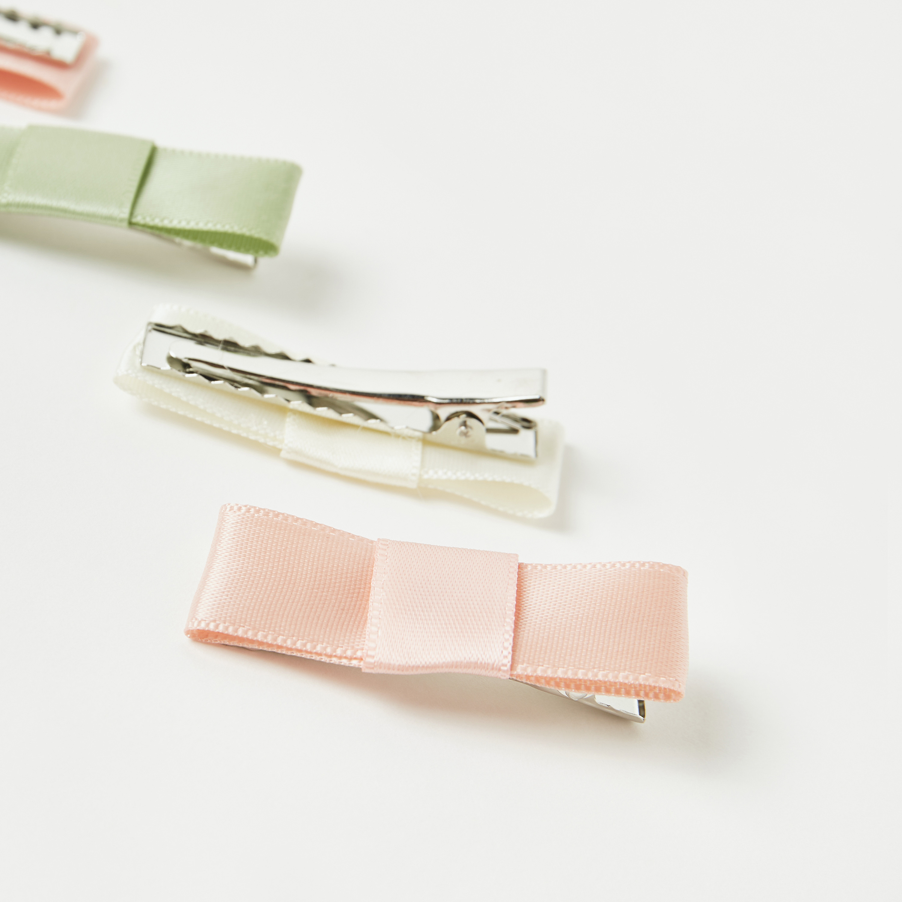 Charmz Textured Bow Hair Clip - Set of 4-girls-accessories-hairaccessories-image-3