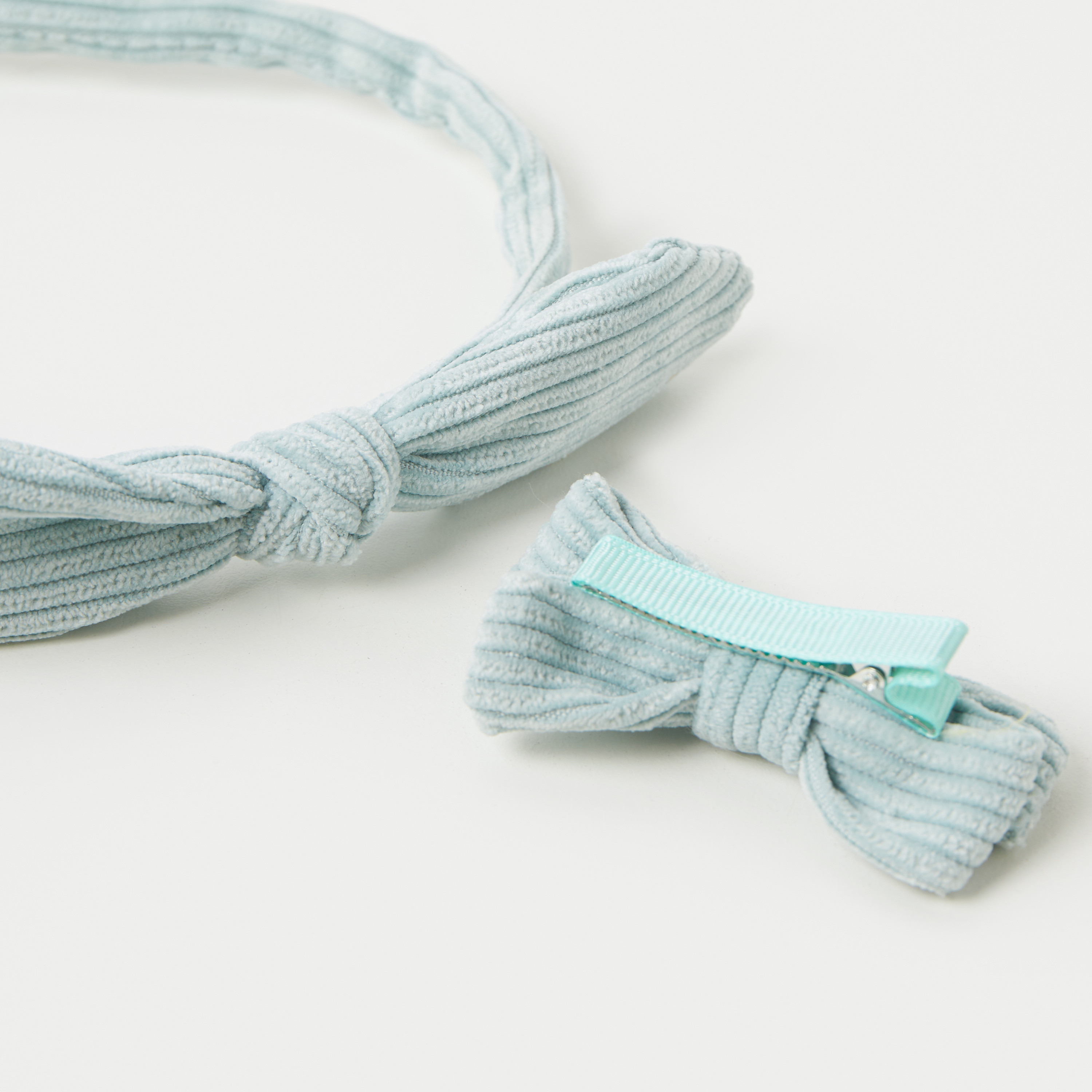 Charmz Striped Bow Detail Headband and Hair Clip Set-girls-accessories-hairaccessories-image-4