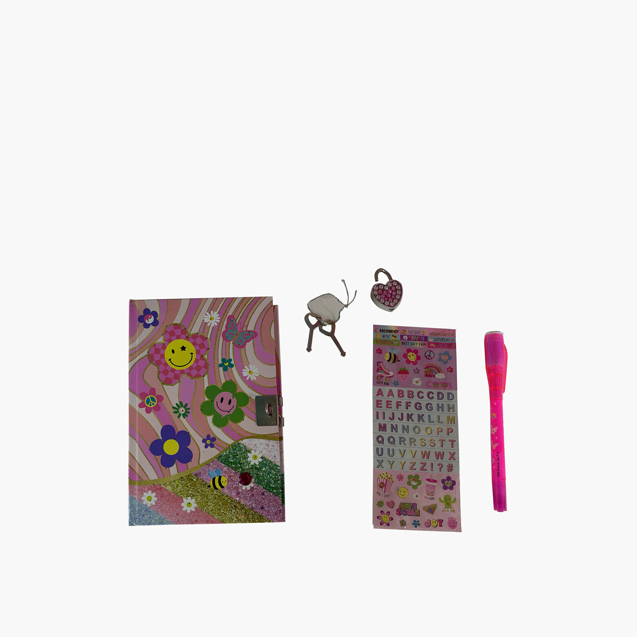 Hot Focus Light-Up Diary with Accessories-school-stationery-notebooks-image-3
