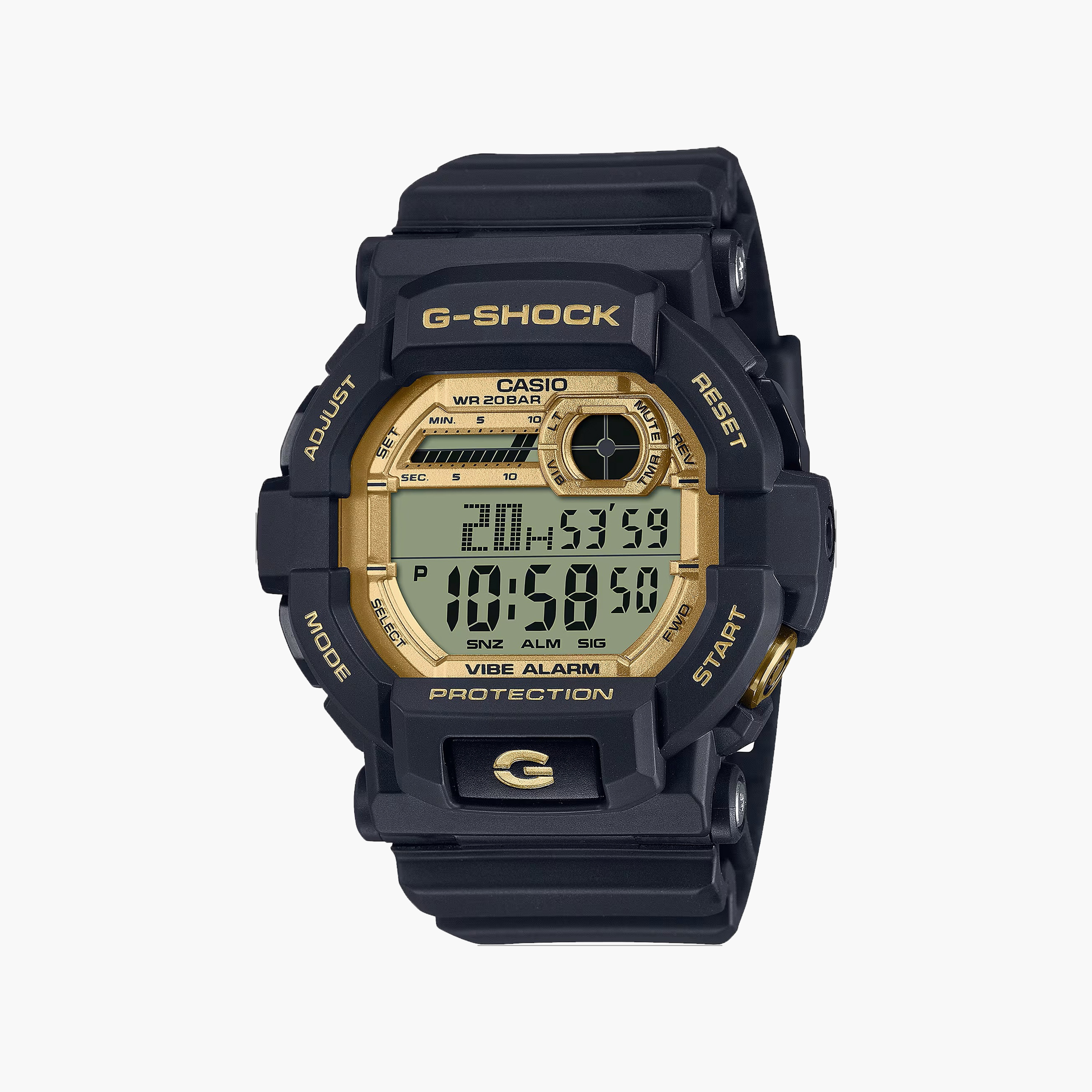 GD-350GB-1DR | ساعة جي شوك الرقمية بسوار سيليكون أسود للرجال-men-watchesandjewellery-watches-image-1