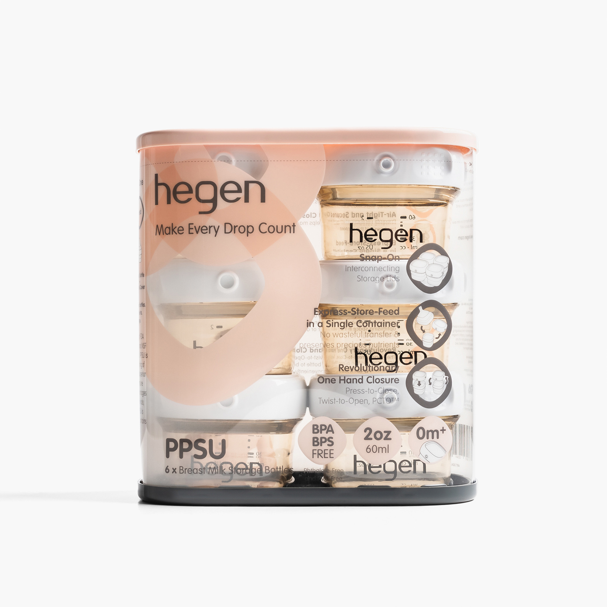 Hegen 6-Piece Breast Milk Storage Bottle Set - 60 ml-baby-feeding-breastfeedingandcare-image-1