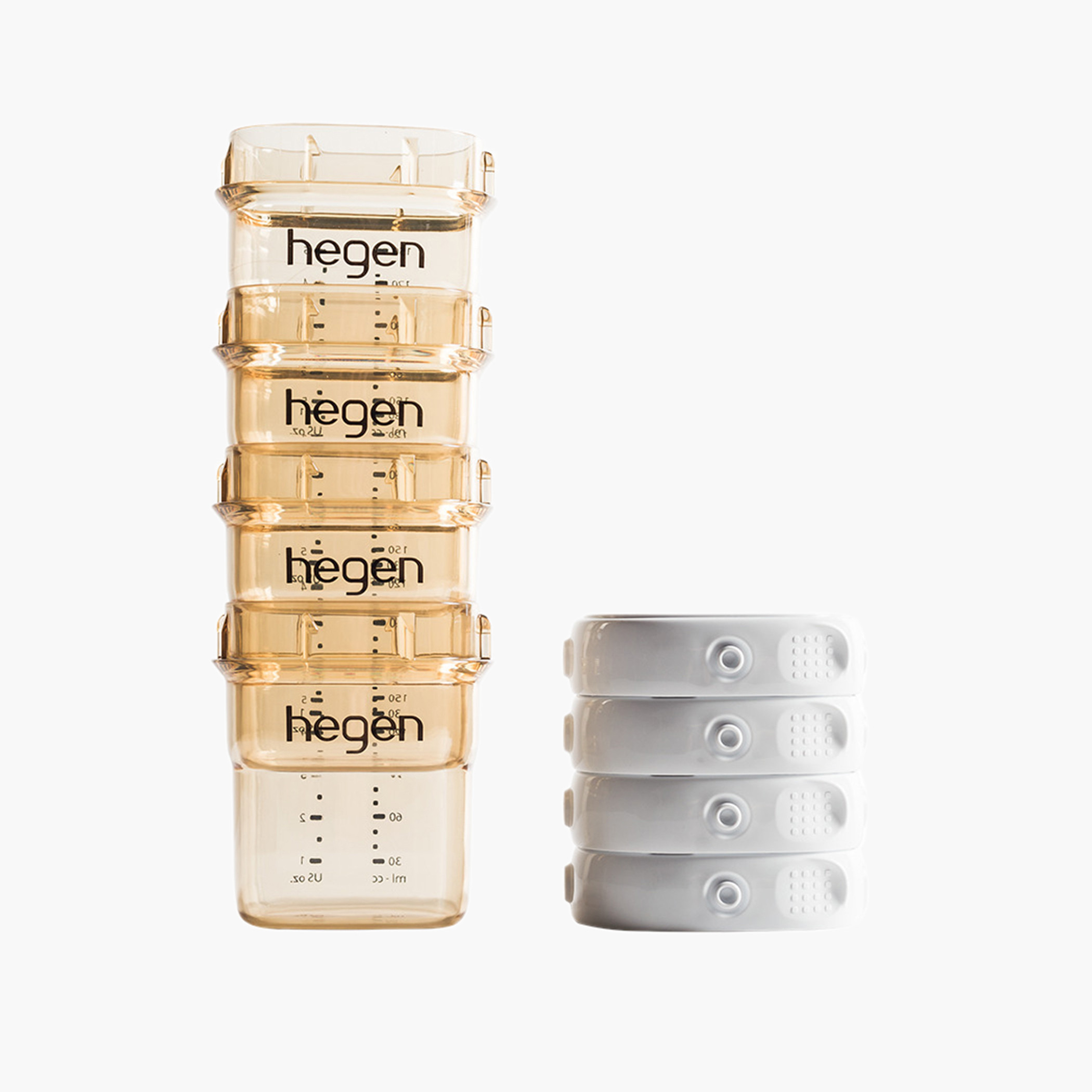 Hegen 4-Piece Breast Milk Storage Bottle Set with Lids - 150 ml-baby-feeding-breastfeedingandcare-image-4