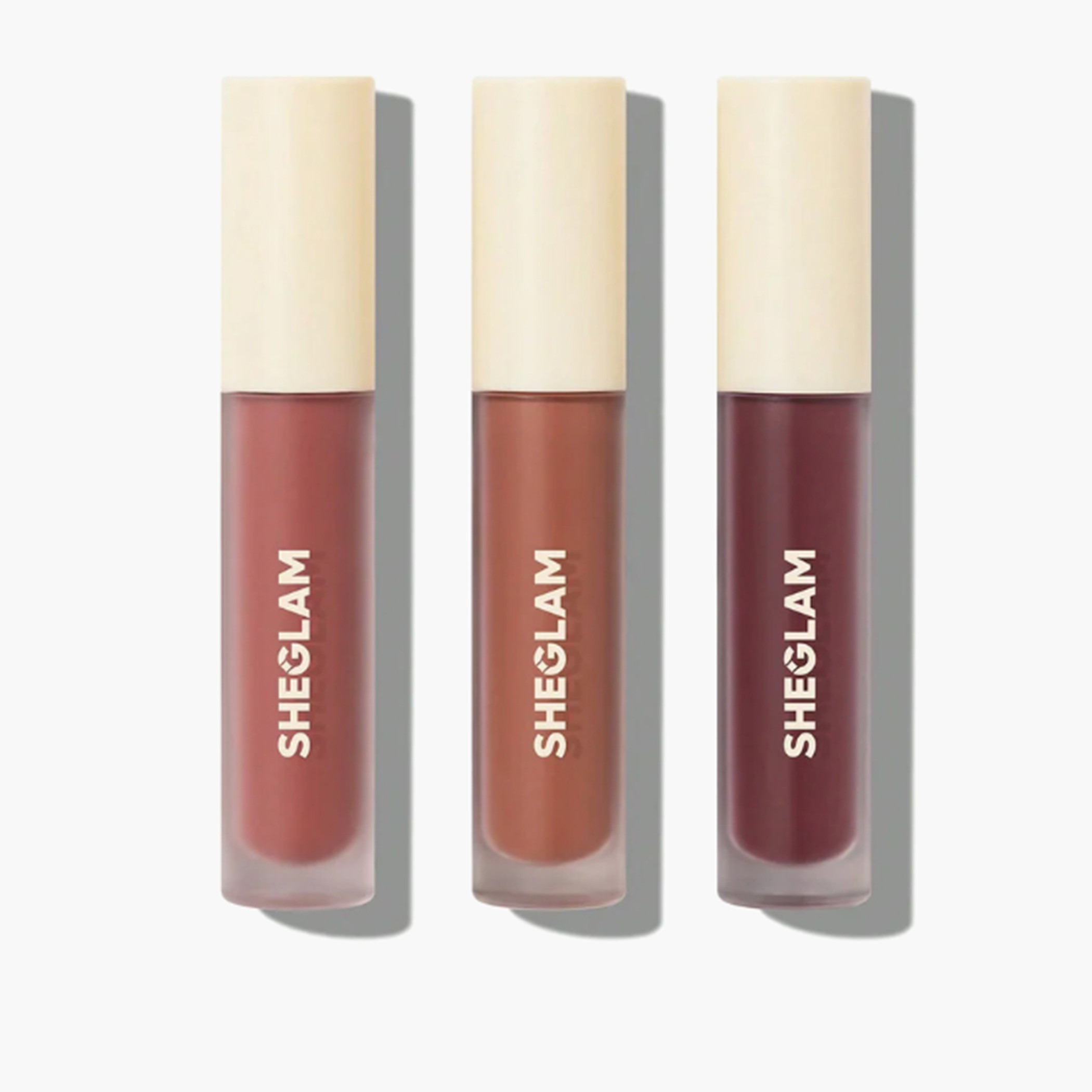 أحمر شفاه سائل غير لامع صغير من شيجلام- طقم من 3 قطع-beautyandpersonalcare-makeup-lips-liquidlipsticks-image-1