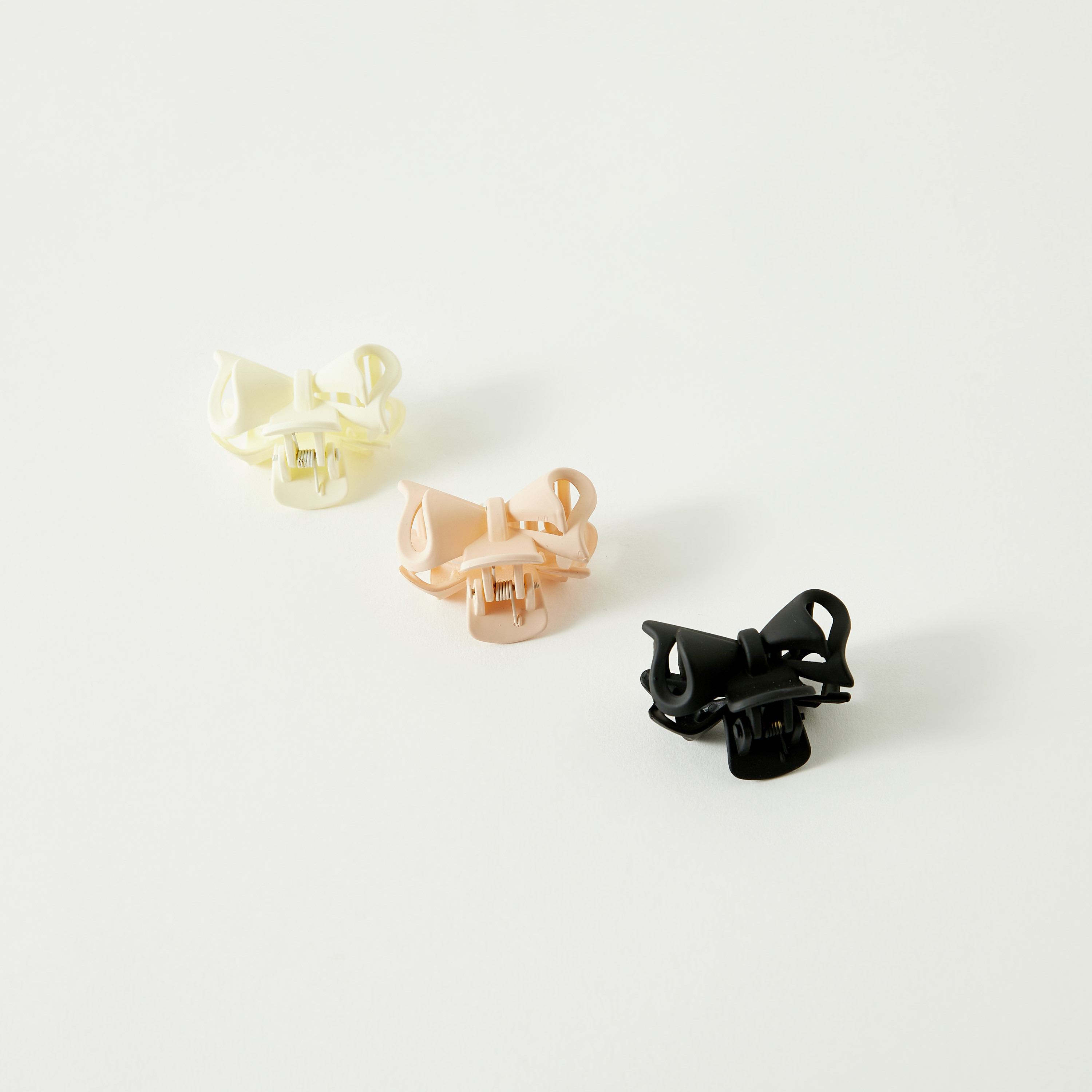 Bow Shaped Hair Clamp - Set of 3-women-hairaccessories-clamps-image-1