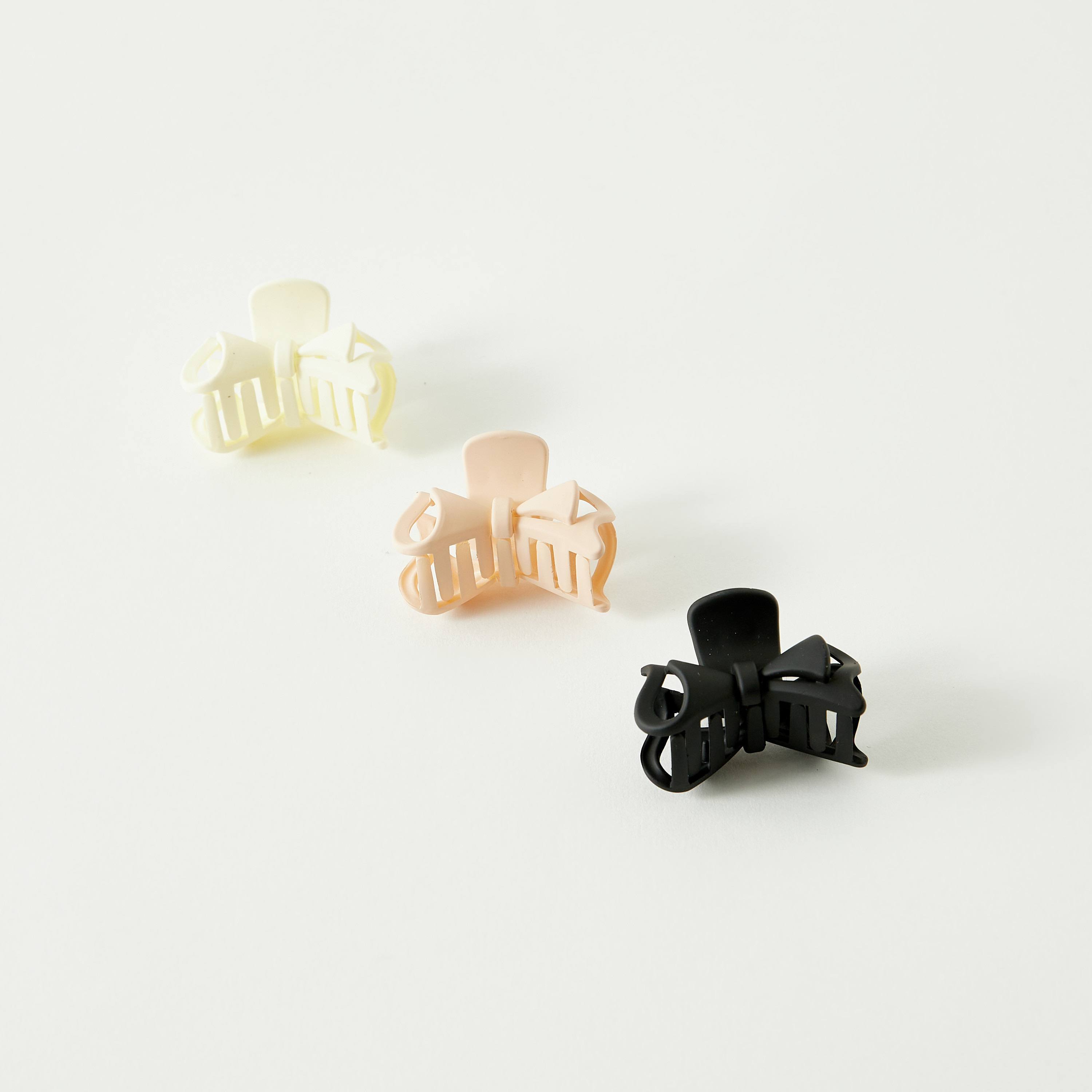 Bow Shaped Hair Clamp - Set of 3-women-hairaccessories-clamps-image-2