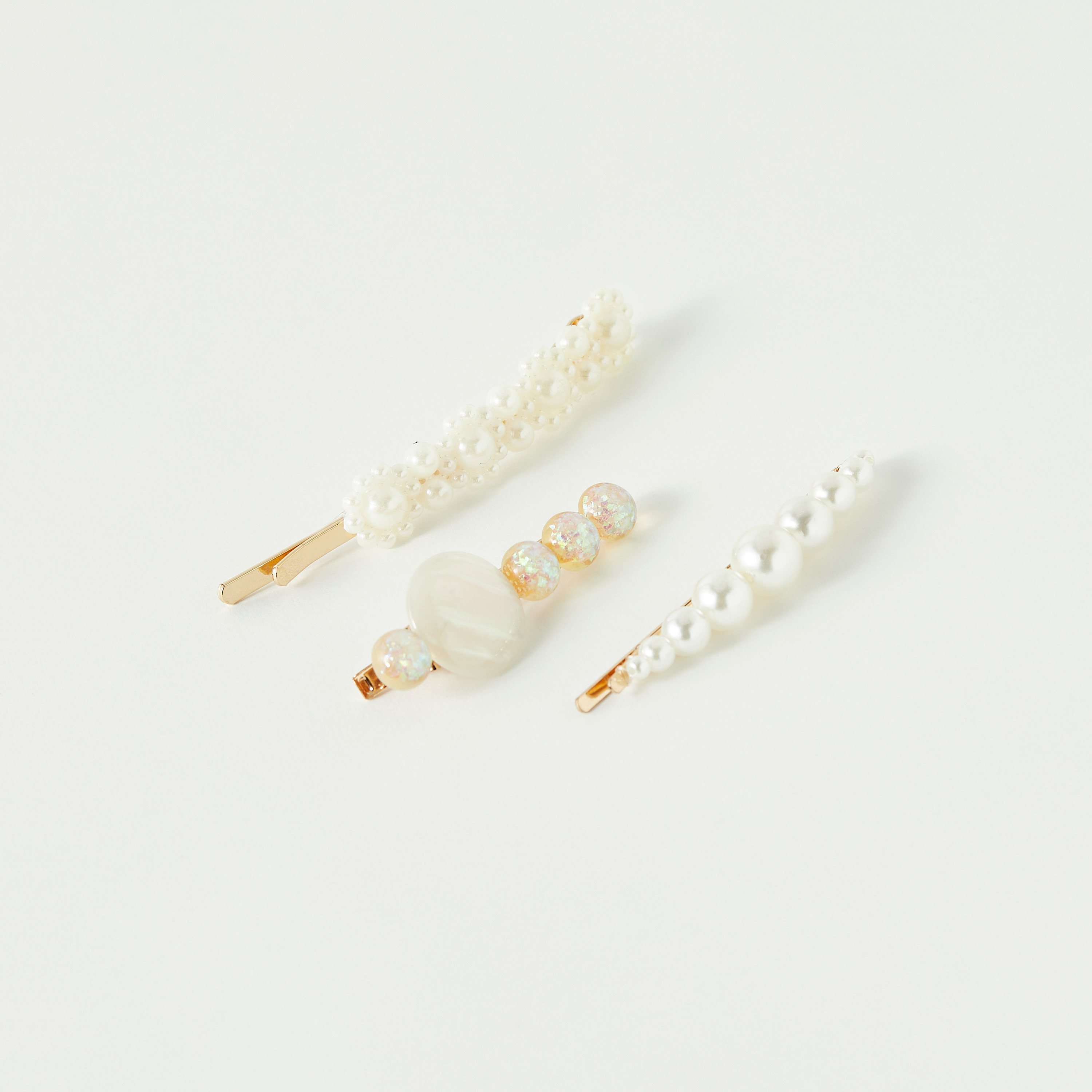 Pearl Embellished Hairpin - Set of 3-women-hairaccessories-hairpins-image-1
