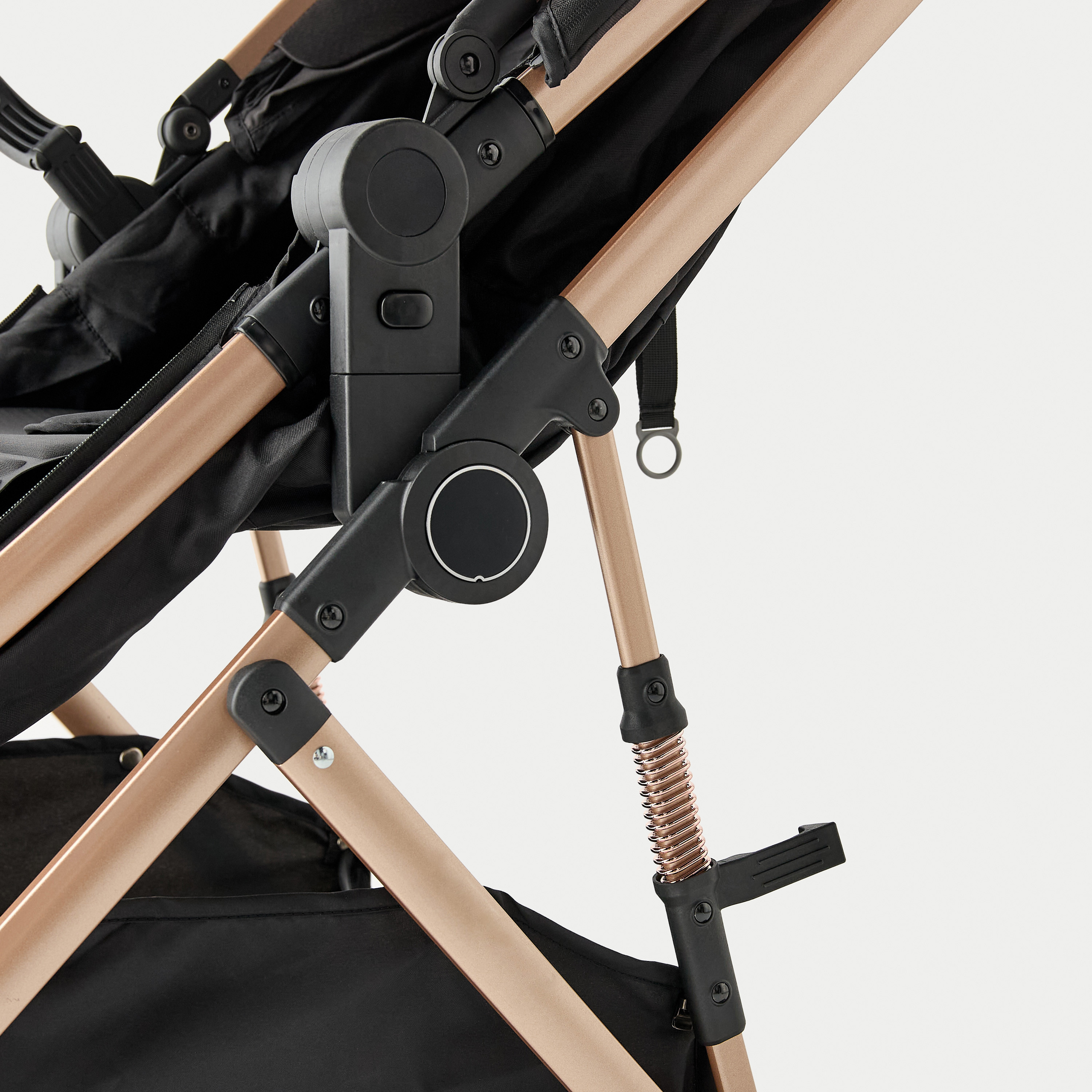 عربة أطفال راي بنظام طي بزر ضغط وإطار معدني وقفل للعجلات من جيجلز-baby-gear-strollersandprams-strollers-image-11