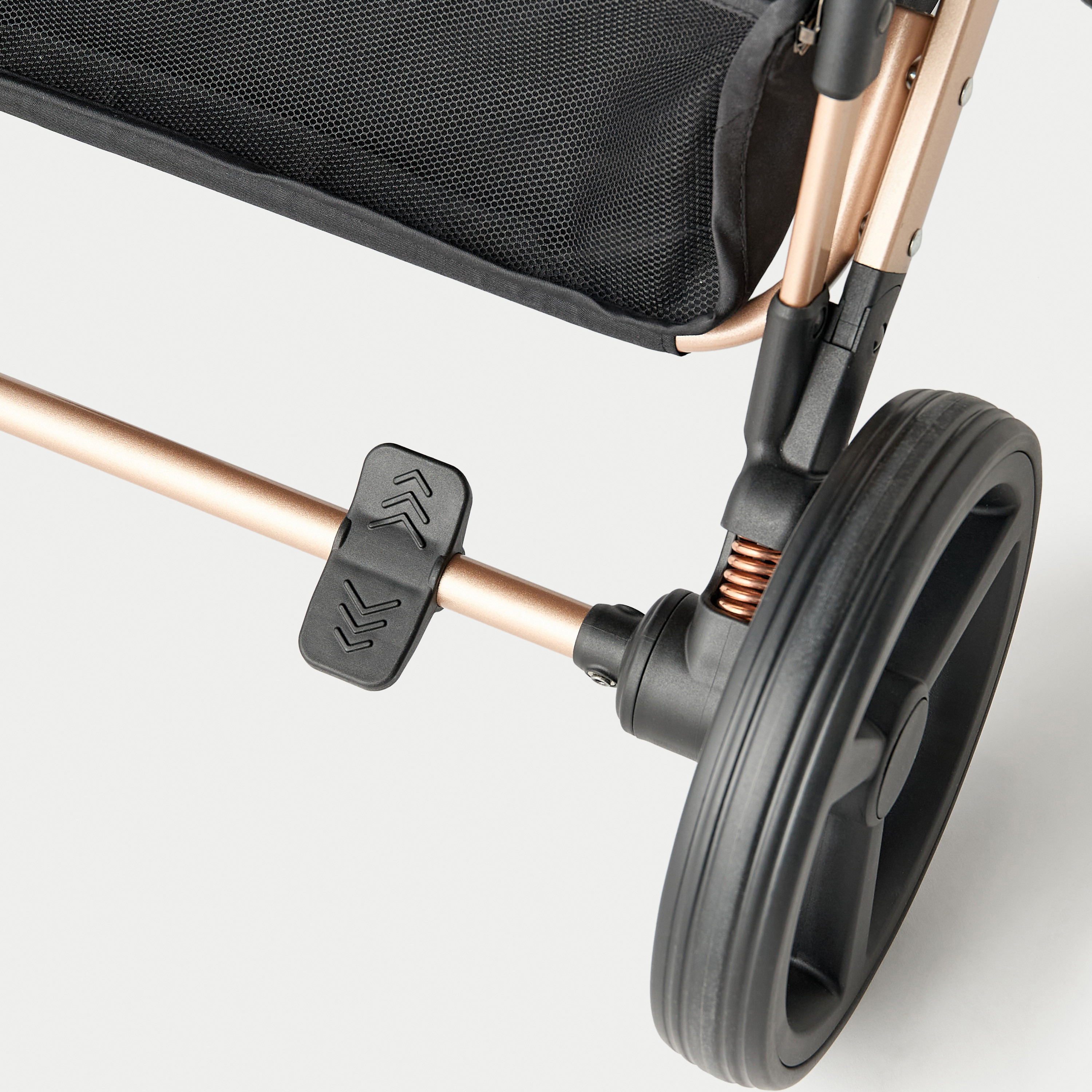 عربة أطفال راي بنظام طي بزر ضغط وإطار معدني وقفل للعجلات من جيجلز-baby-gear-strollersandprams-strollers-image-15