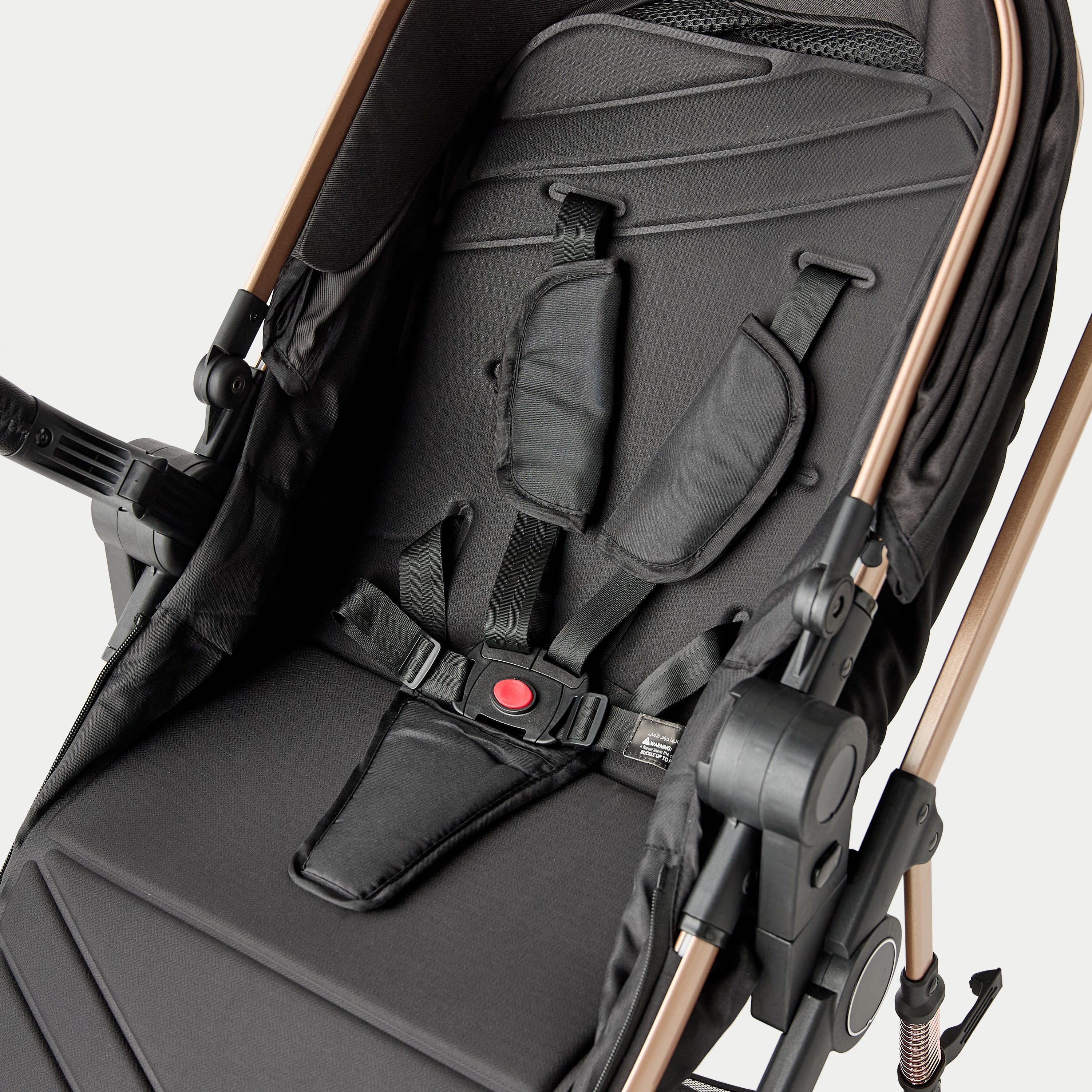 عربة أطفال راي بنظام طي بزر ضغط وإطار معدني وقفل للعجلات من جيجلز-baby-gear-strollersandprams-strollers-image-8