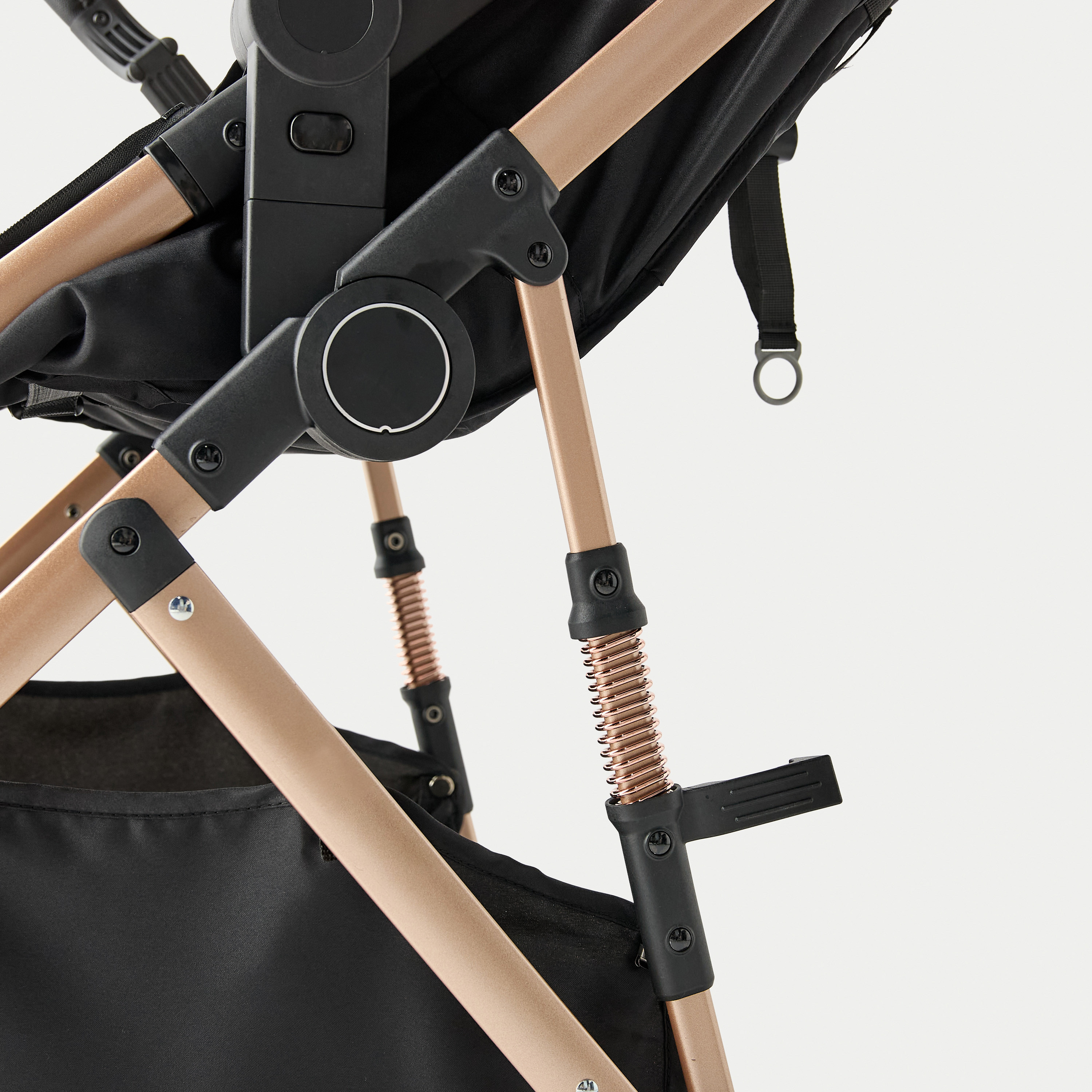 عربة أطفال راي بنظام طي بزر ضغط وإطار معدني وقفل للعجلات من جيجلز-baby-gear-strollersandprams-strollers-image-11