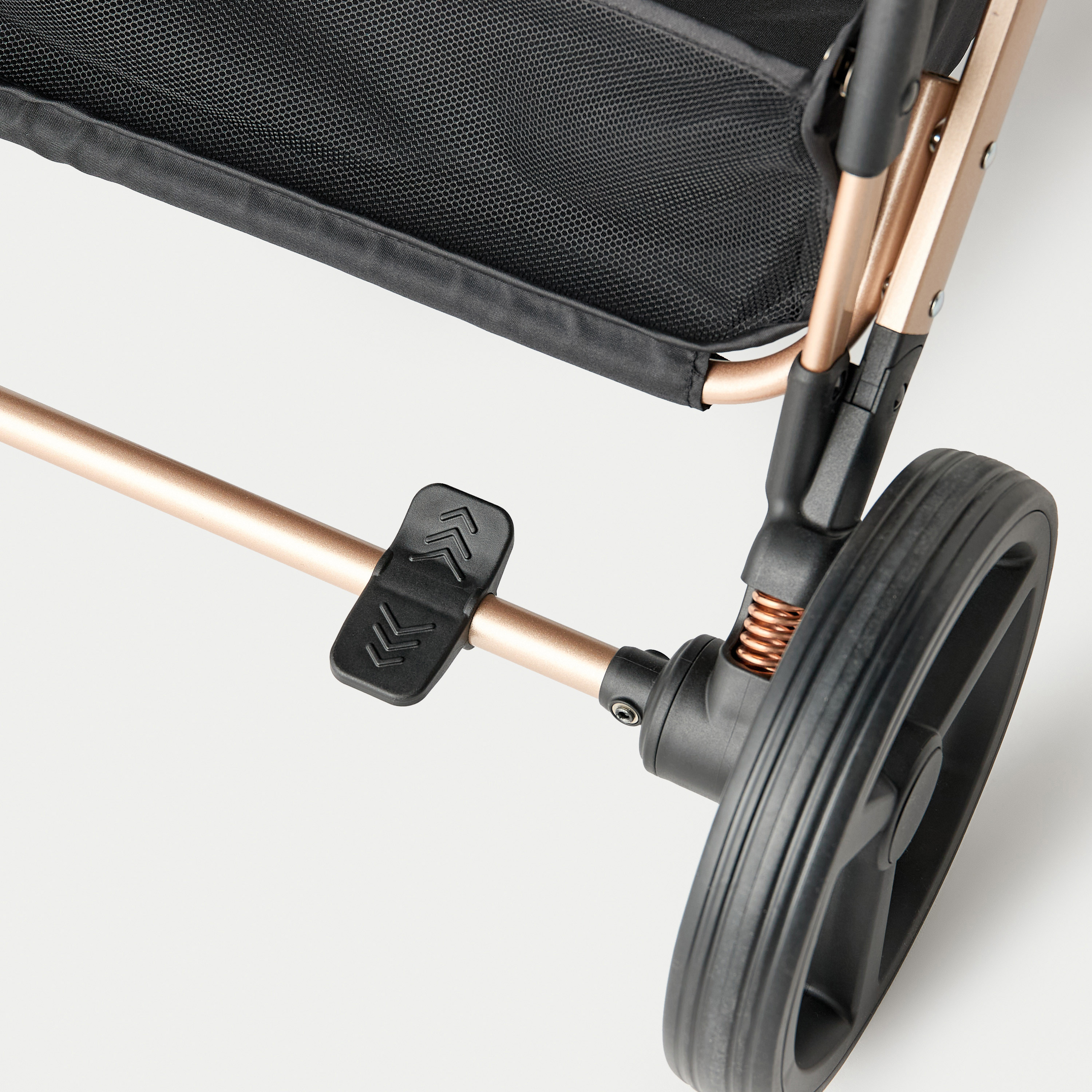 عربة أطفال راي بنظام طي بزر ضغط وإطار معدني وقفل للعجلات من جيجلز-baby-gear-strollersandprams-strollers-image-16