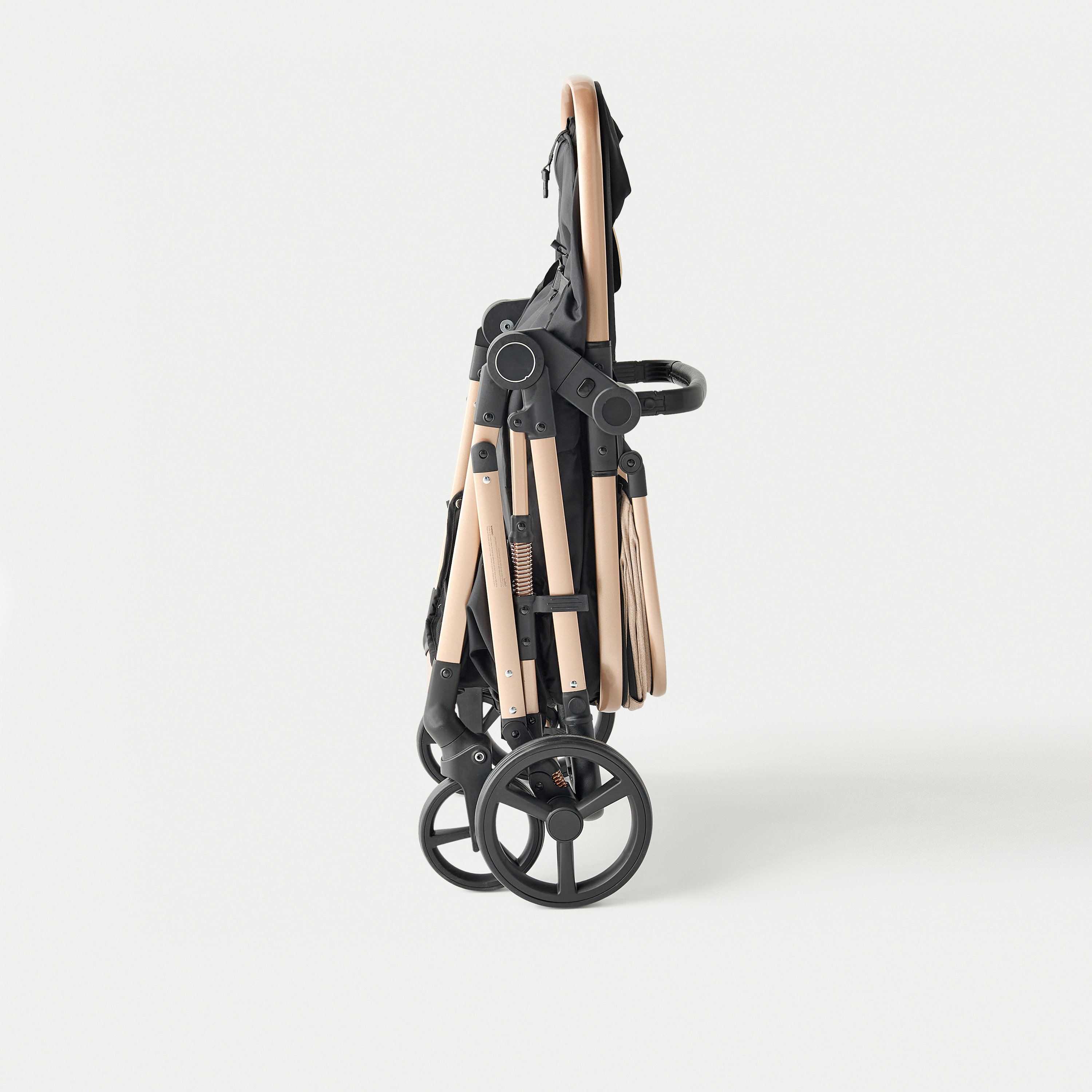 عربة أطفال راي بنظام طي بزر ضغط وإطار معدني وقفل للعجلات من جيجلز-baby-gear-strollersandprams-strollers-image-17